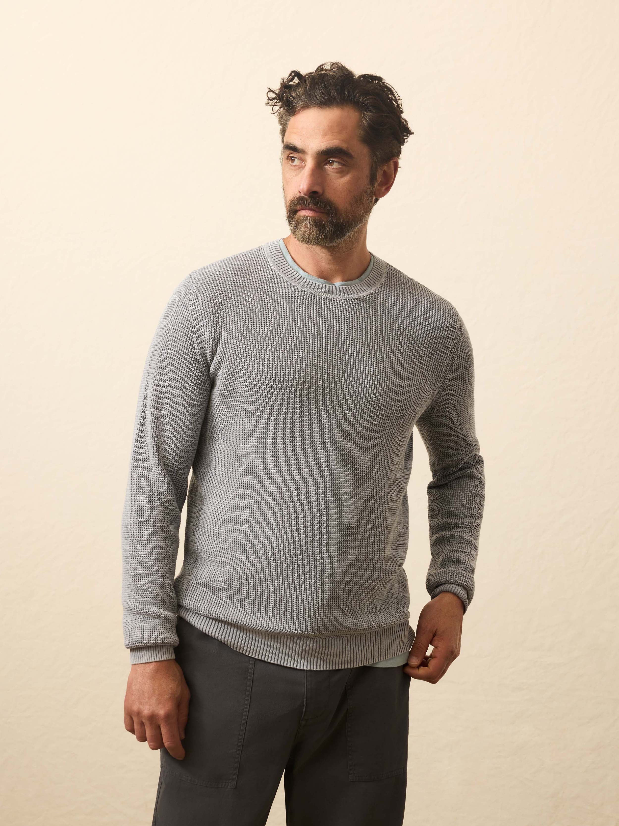 Sunwashed Crewneck Sweater - Tradewinds | Faherty Brand