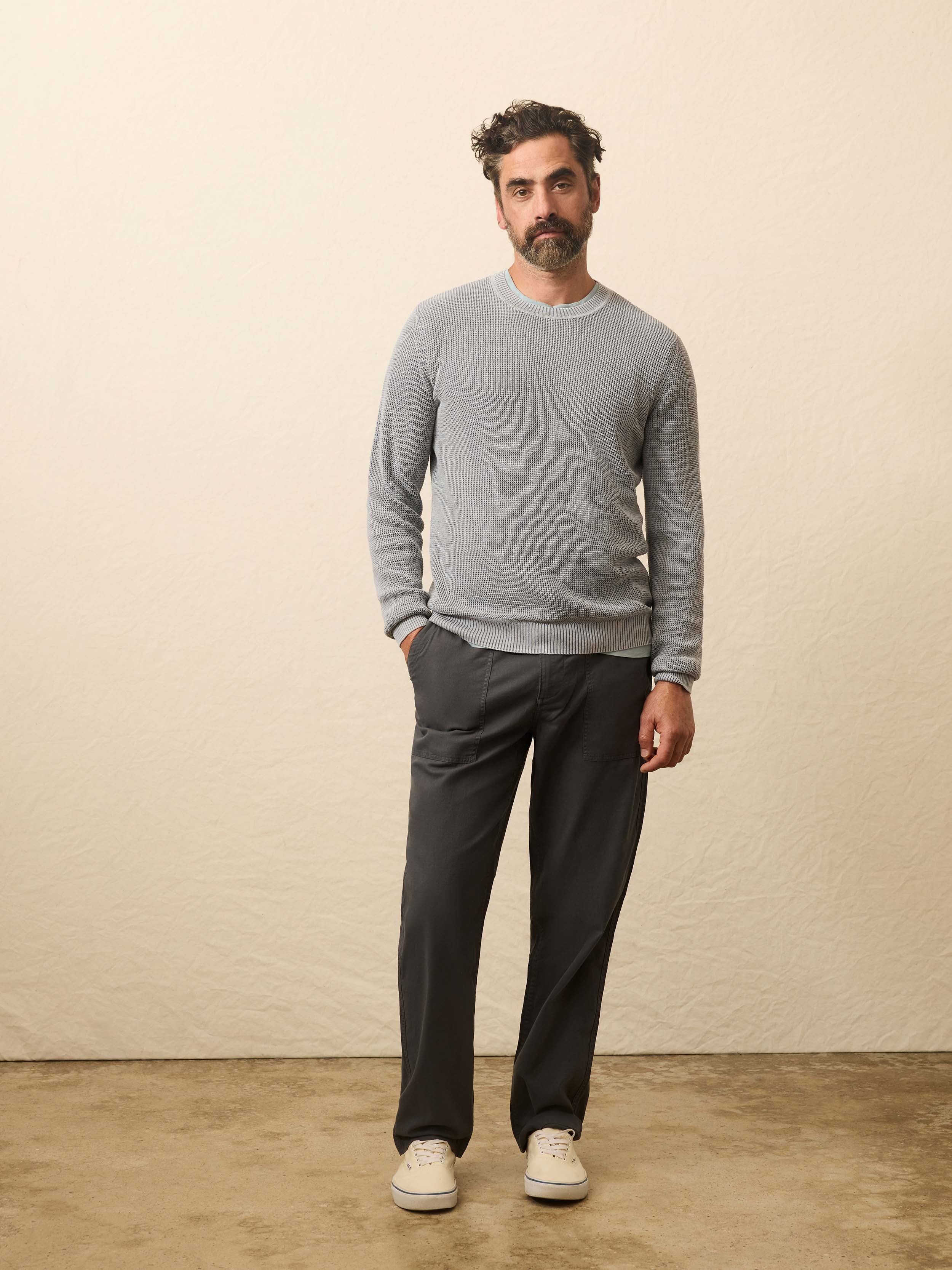 Sunwashed Crewneck Sweater - Tradewinds | Faherty Brand