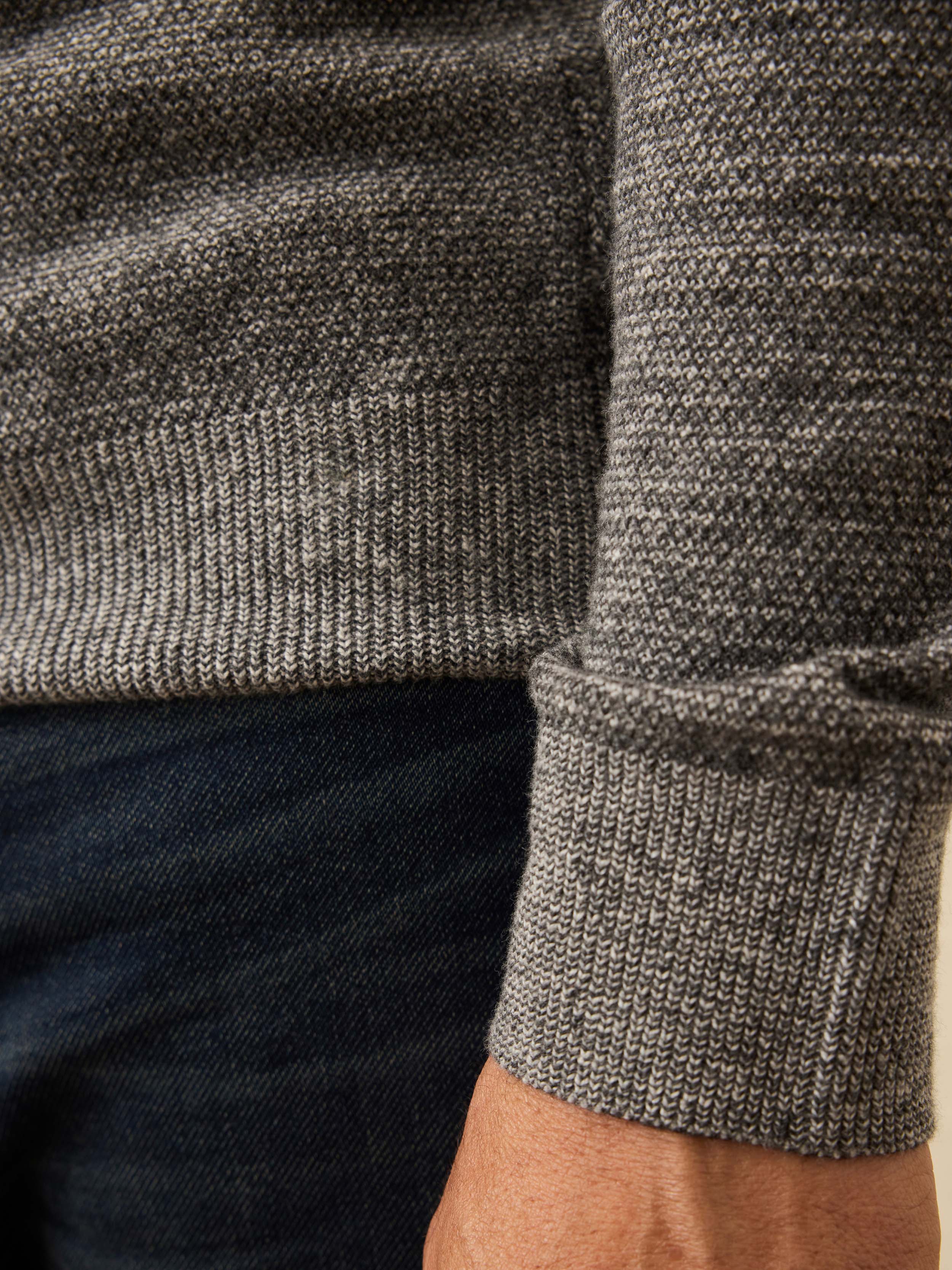 Jackson Crew Sweater - Dark Ash Feeder | Faherty Brand