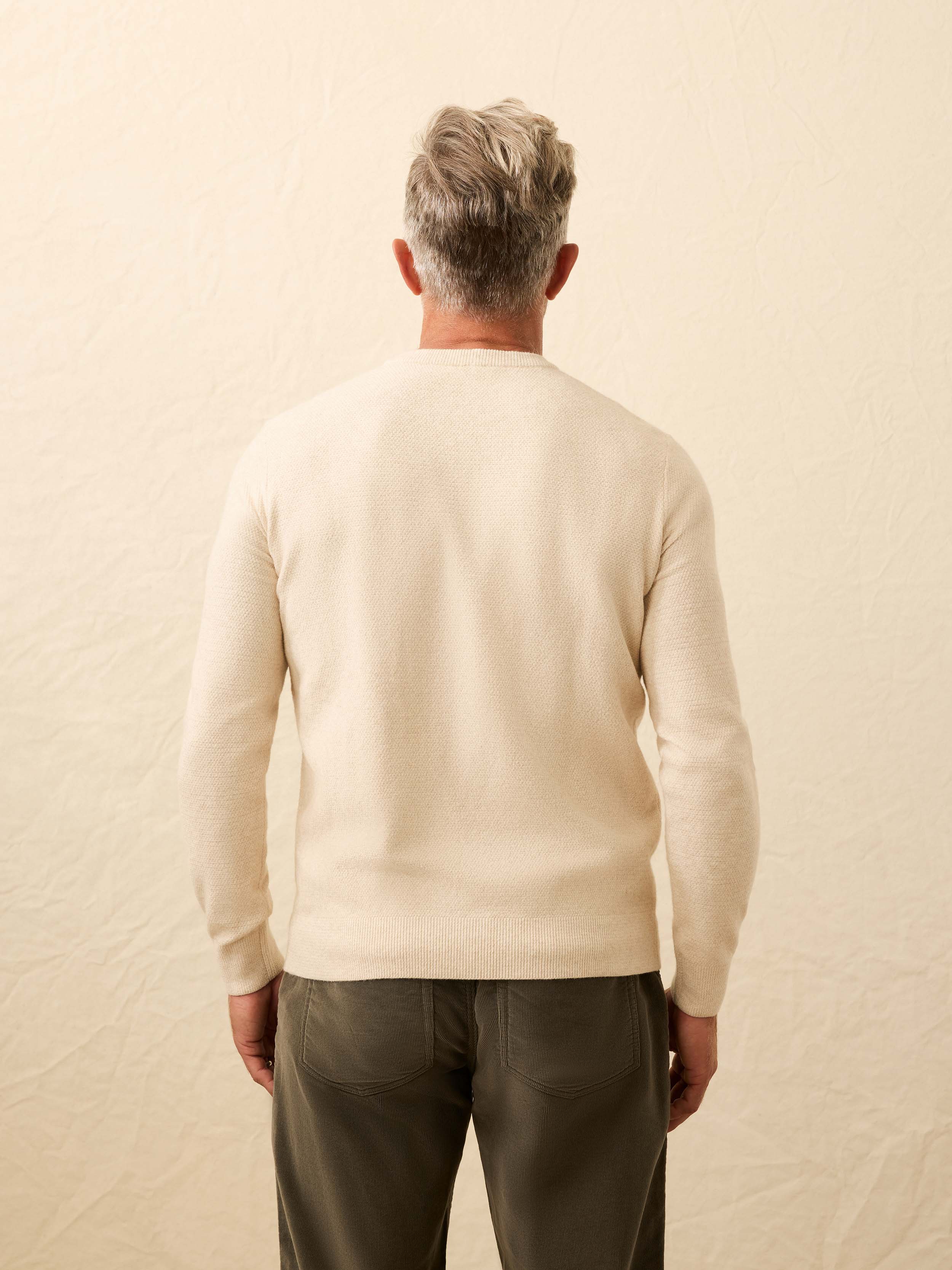 Jackson Crew Sweater - Ivory Sky Feeder | Faherty Brand