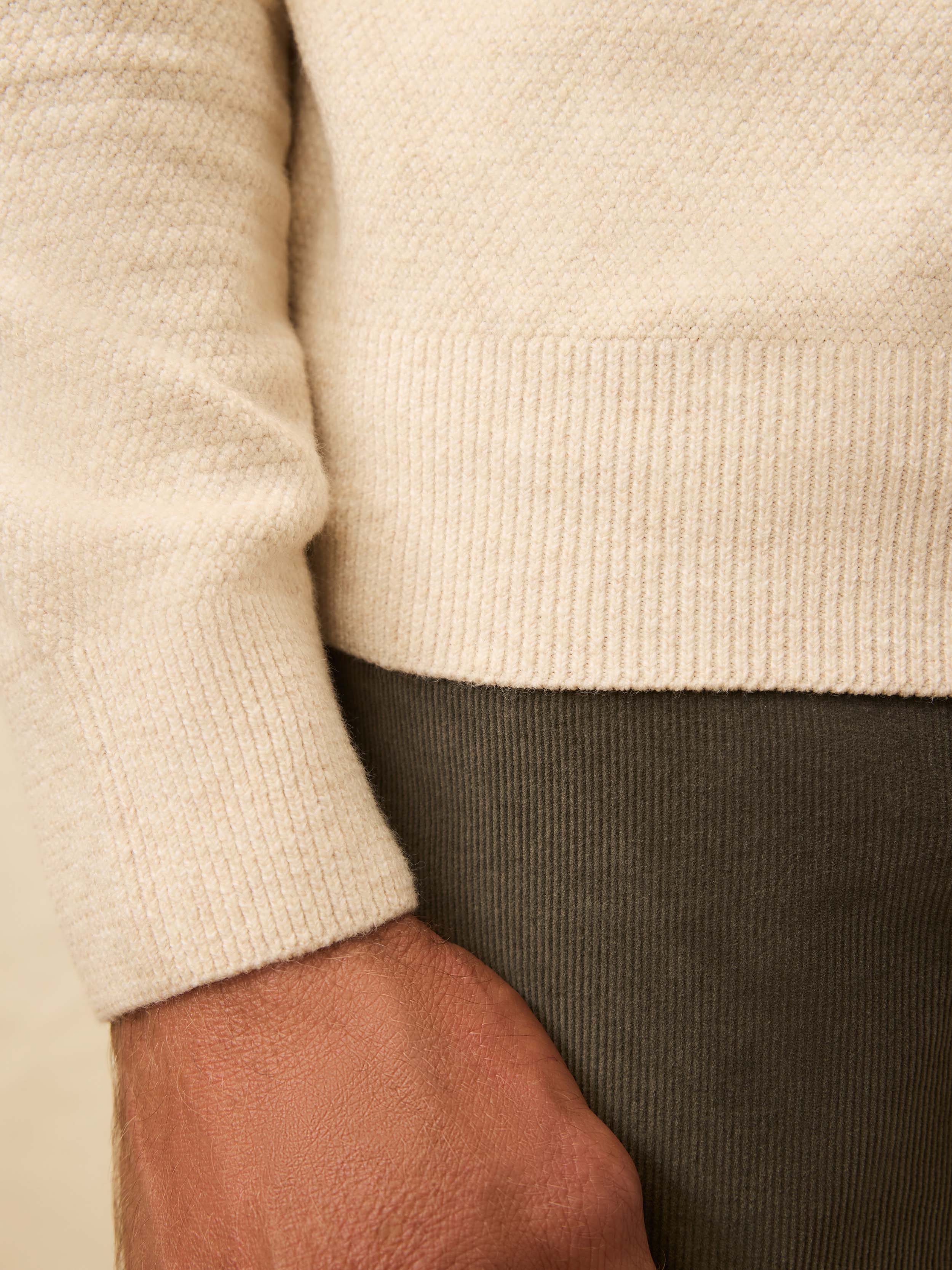 Jackson Crew Sweater - Ivory Sky Feeder | Faherty Brand