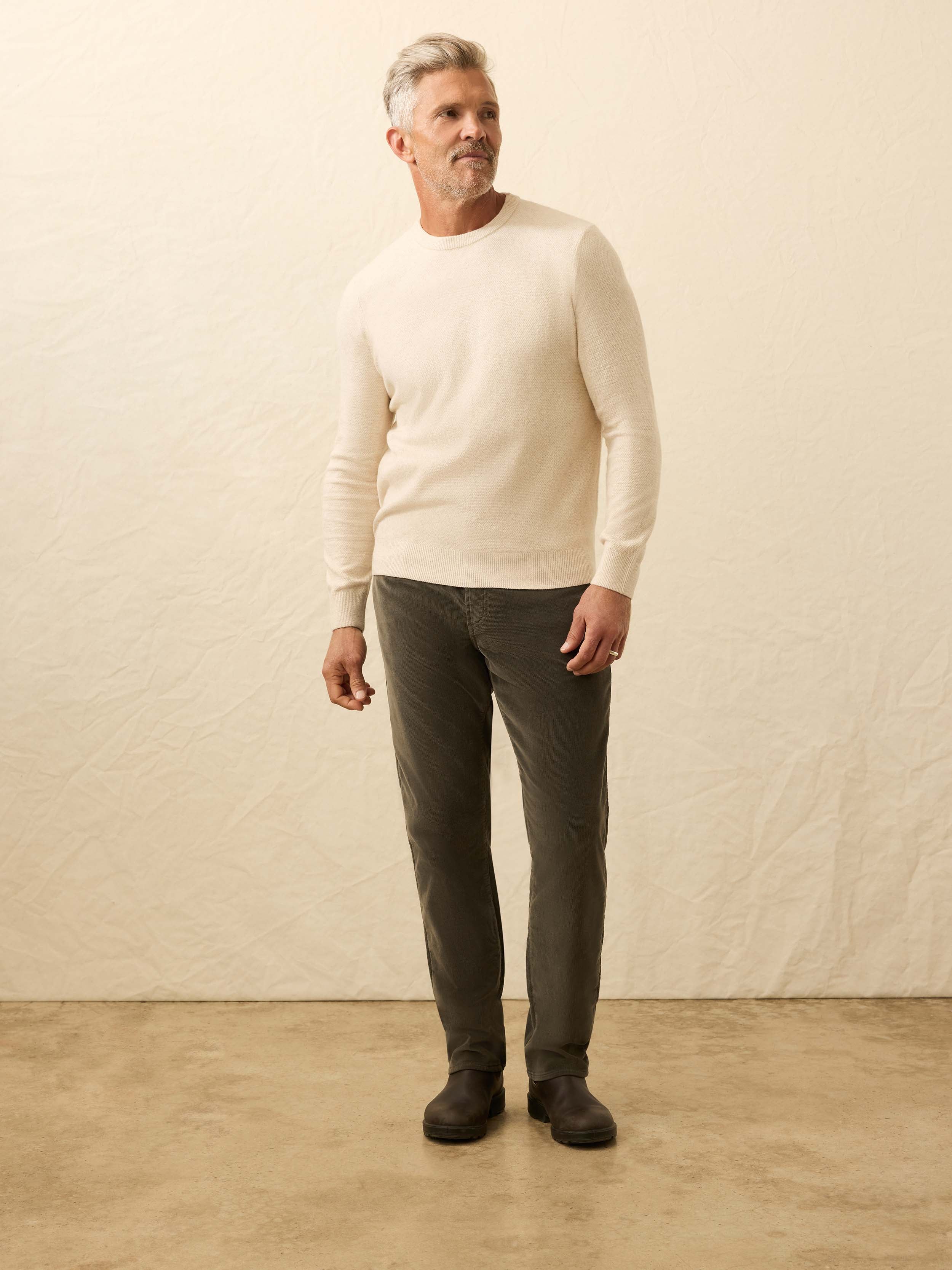 Jackson Crew Sweater - Ivory Sky Feeder | Faherty Brand