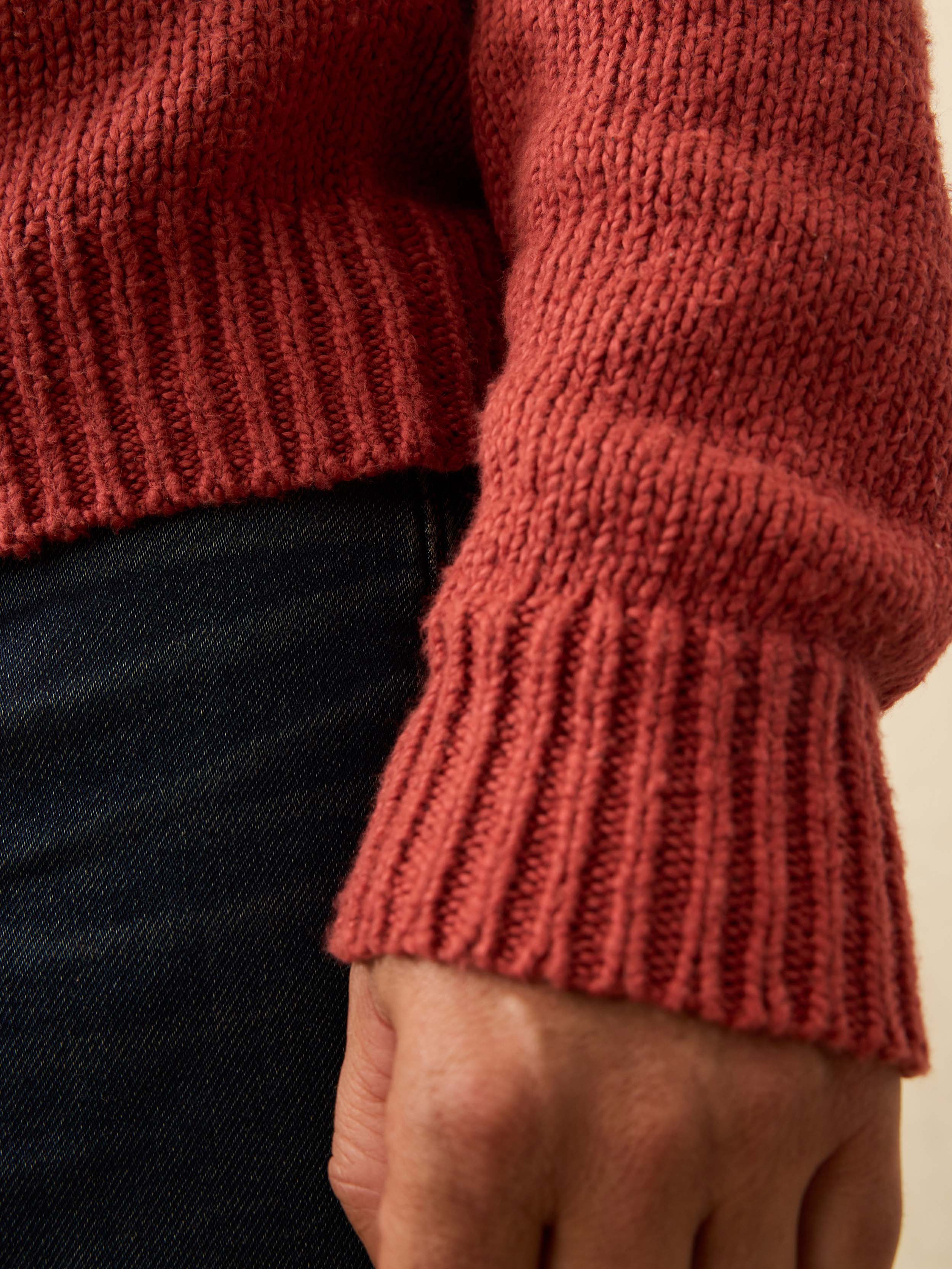 Heirloom Crewneck Sweater - Eclipse Red | Faherty Brand