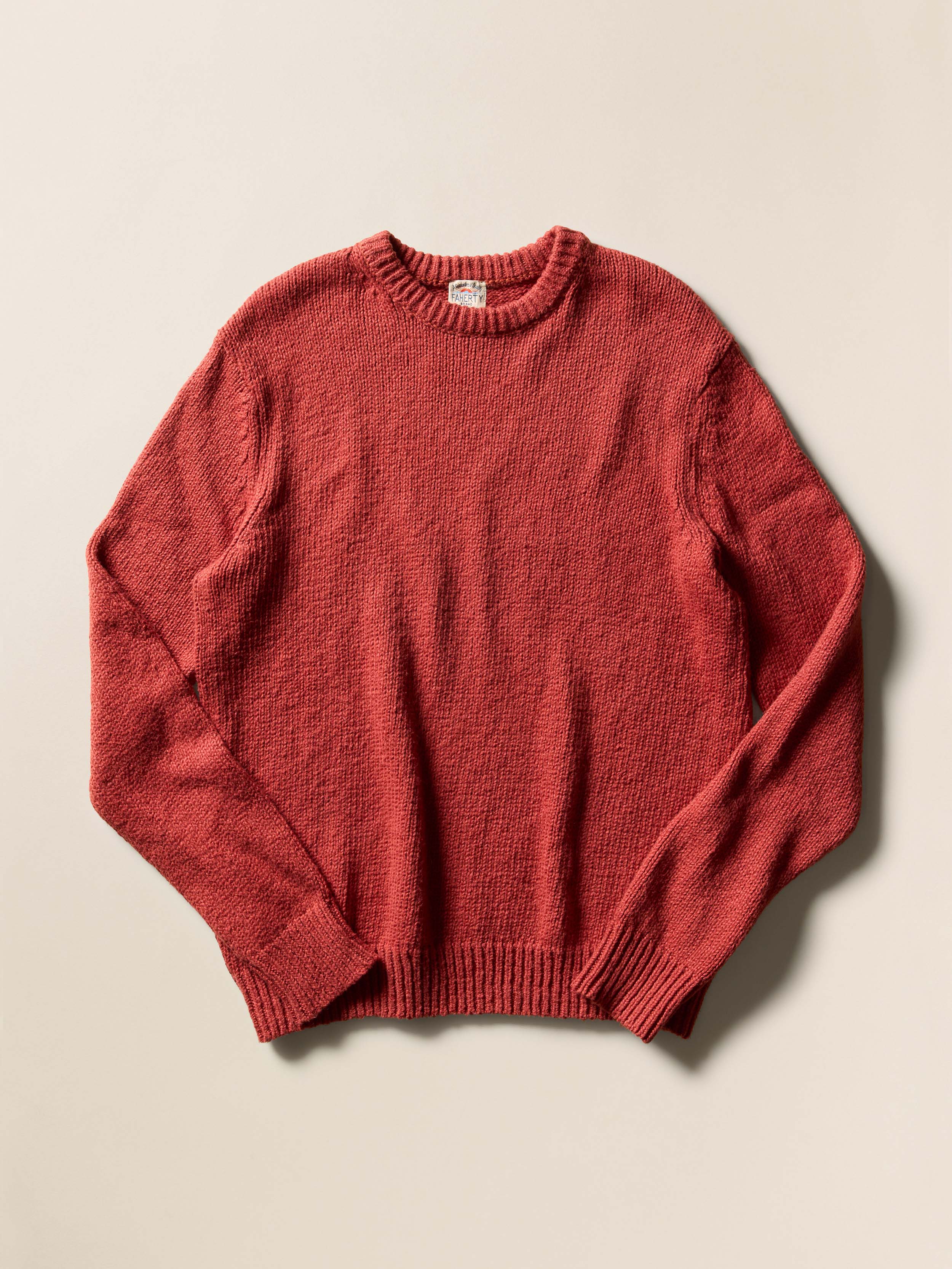 Heirloom Crewneck Sweater - Eclipse Red | Faherty Brand