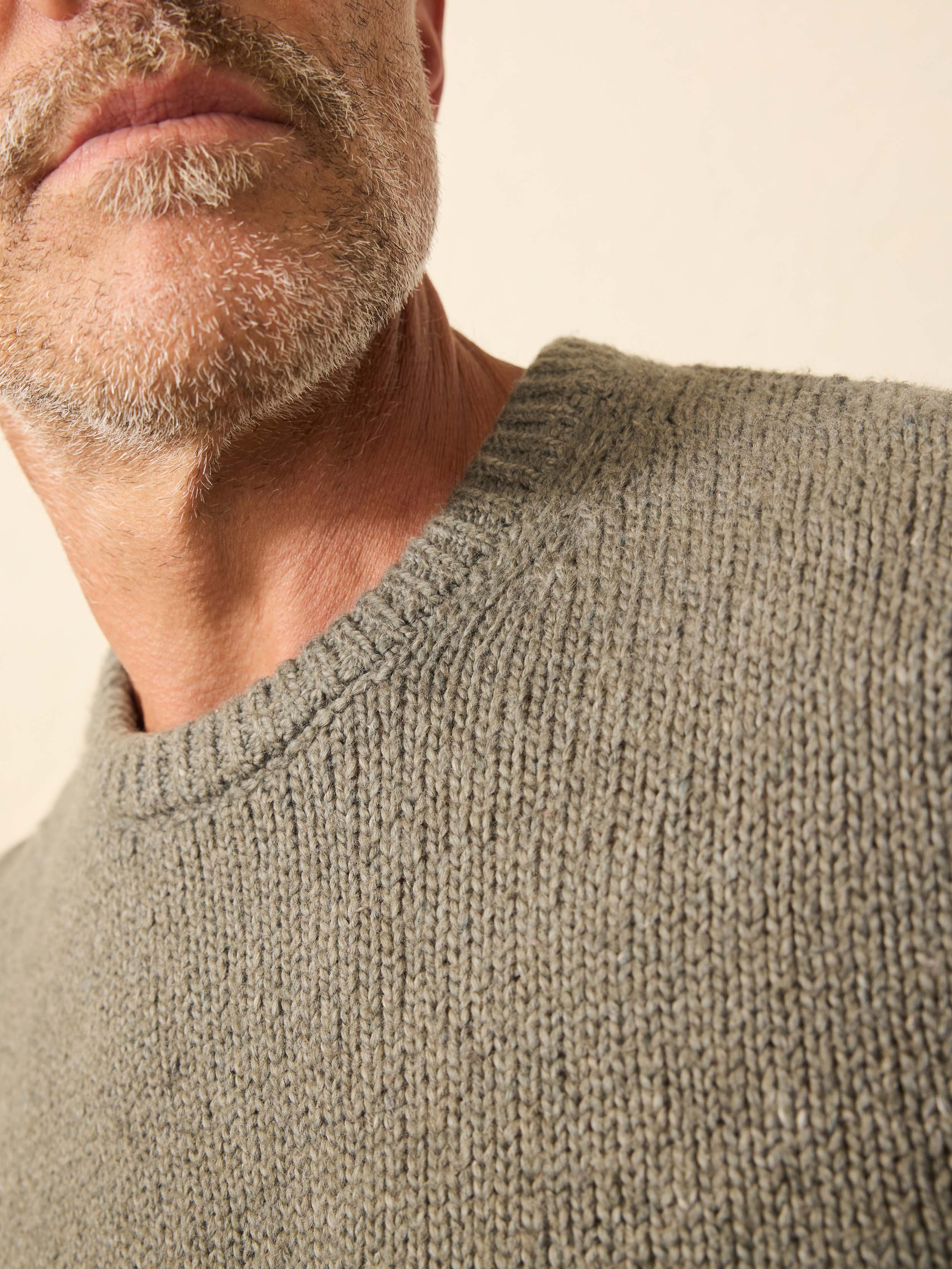 Heirloom Crewneck Sweater - Olive Cove | Faherty Brand