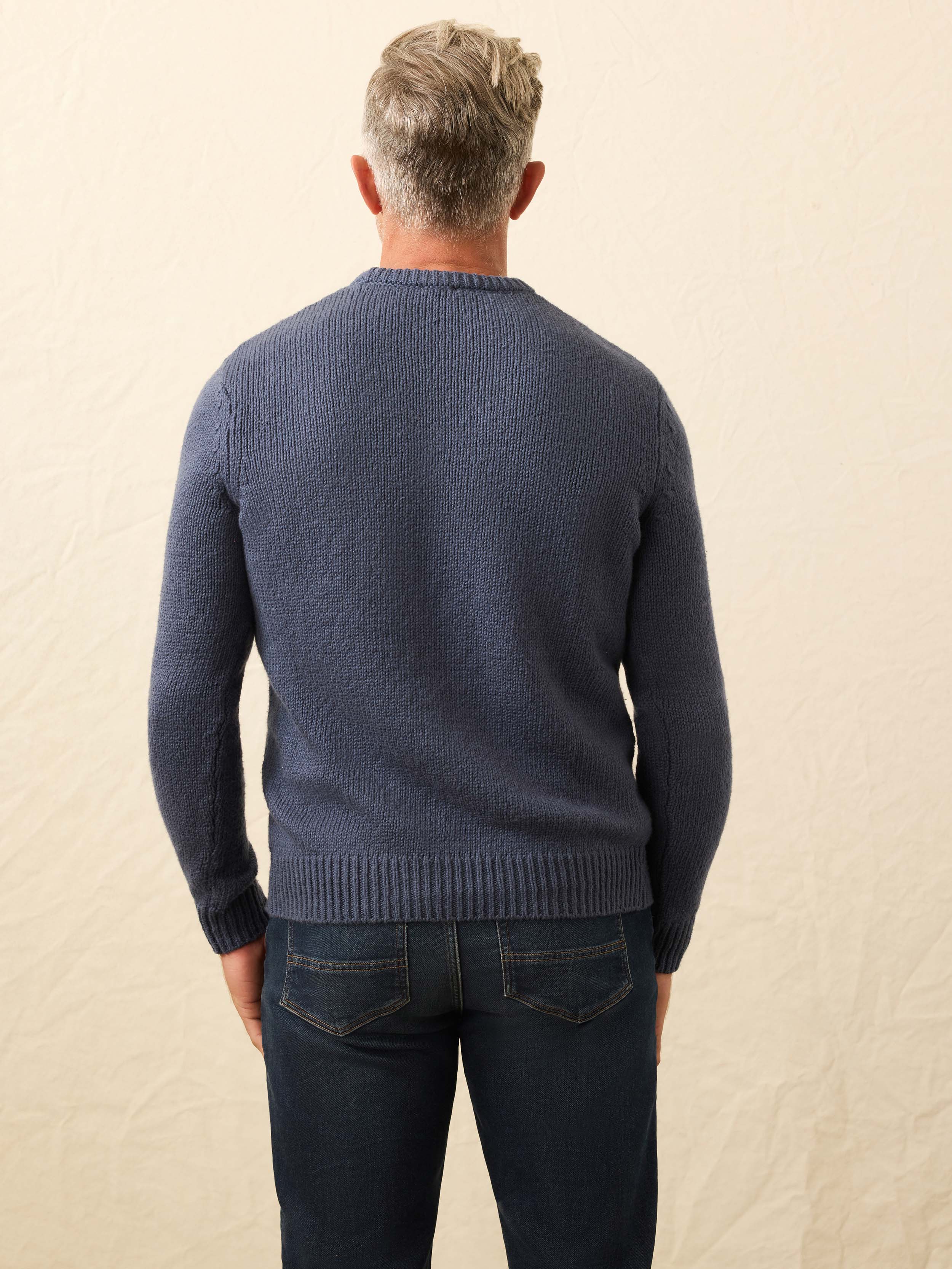 Heirloom Crewneck Sweater - Navy Lake Torch Stripe | Faherty Brand