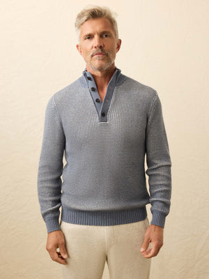 Quarter Button Sweater - Port Huron