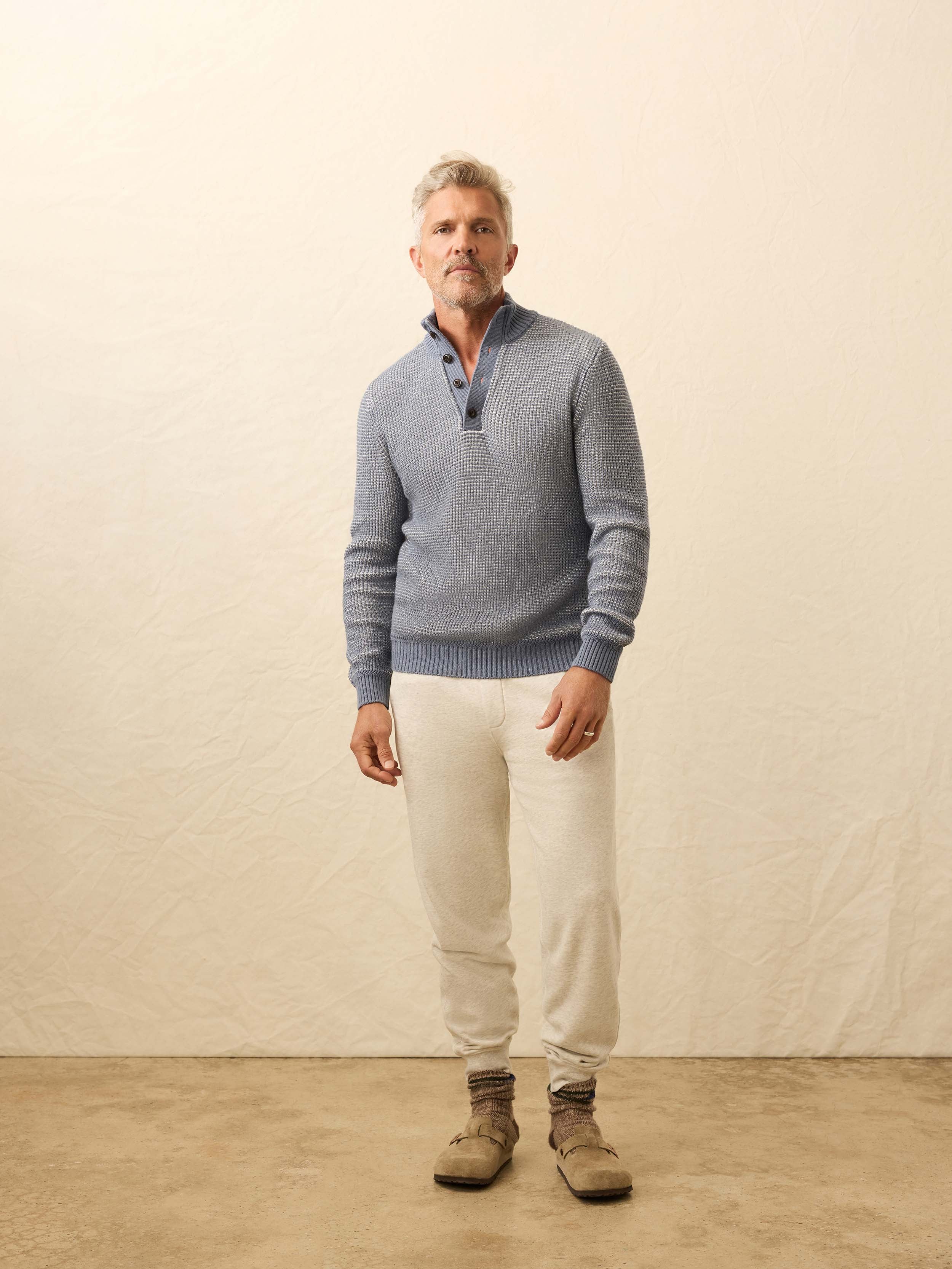 Quarter Button Sweater - Port Huron | Faherty Brand