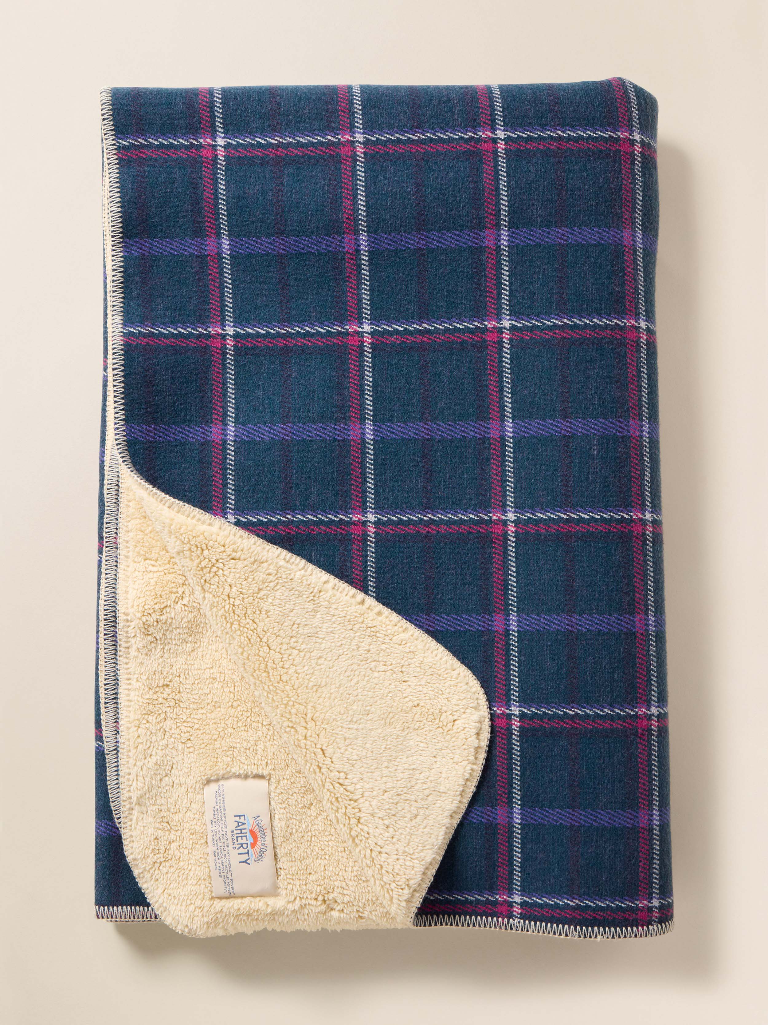 Legend™ High Pile Fleece Blanket - Northern Lights Plaid | Faherty Brand