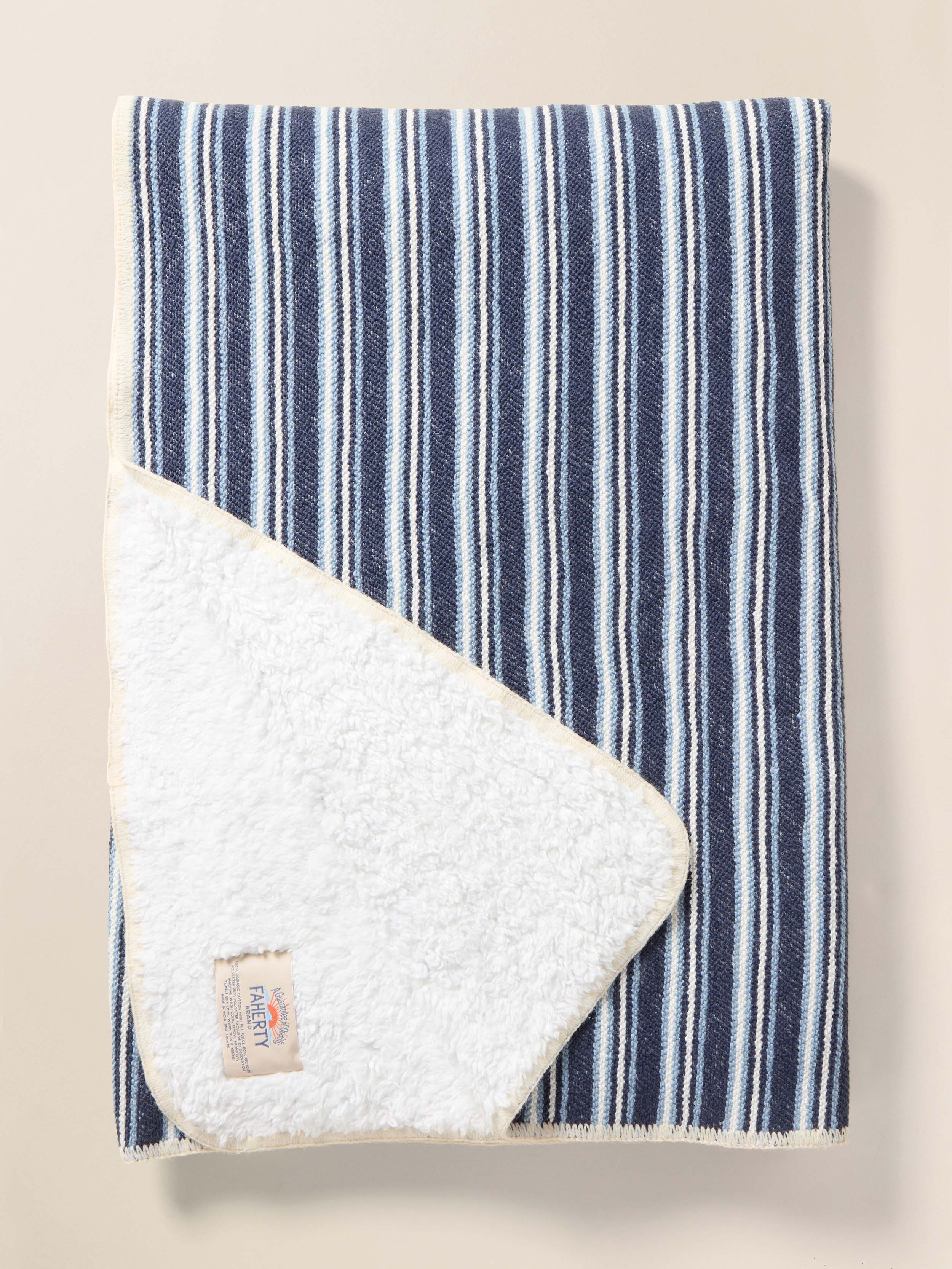 Whitewater High Pile Fleece Blanket - Diamond Lake | Faherty Brand