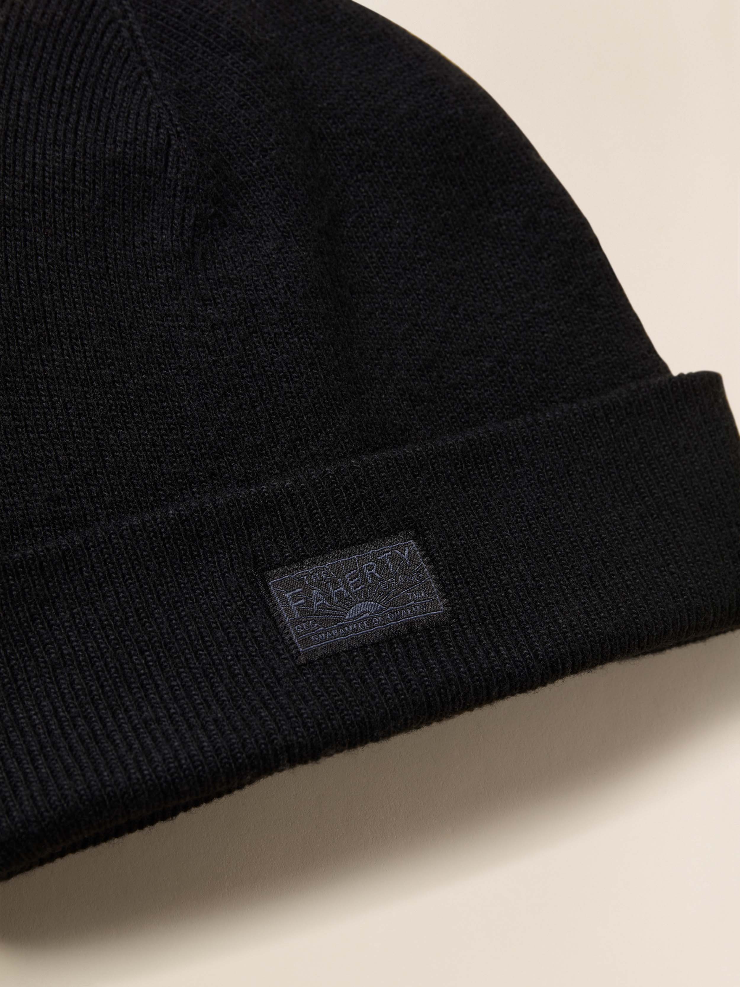 Faherty Essential Beanie - Black | Faherty Brand