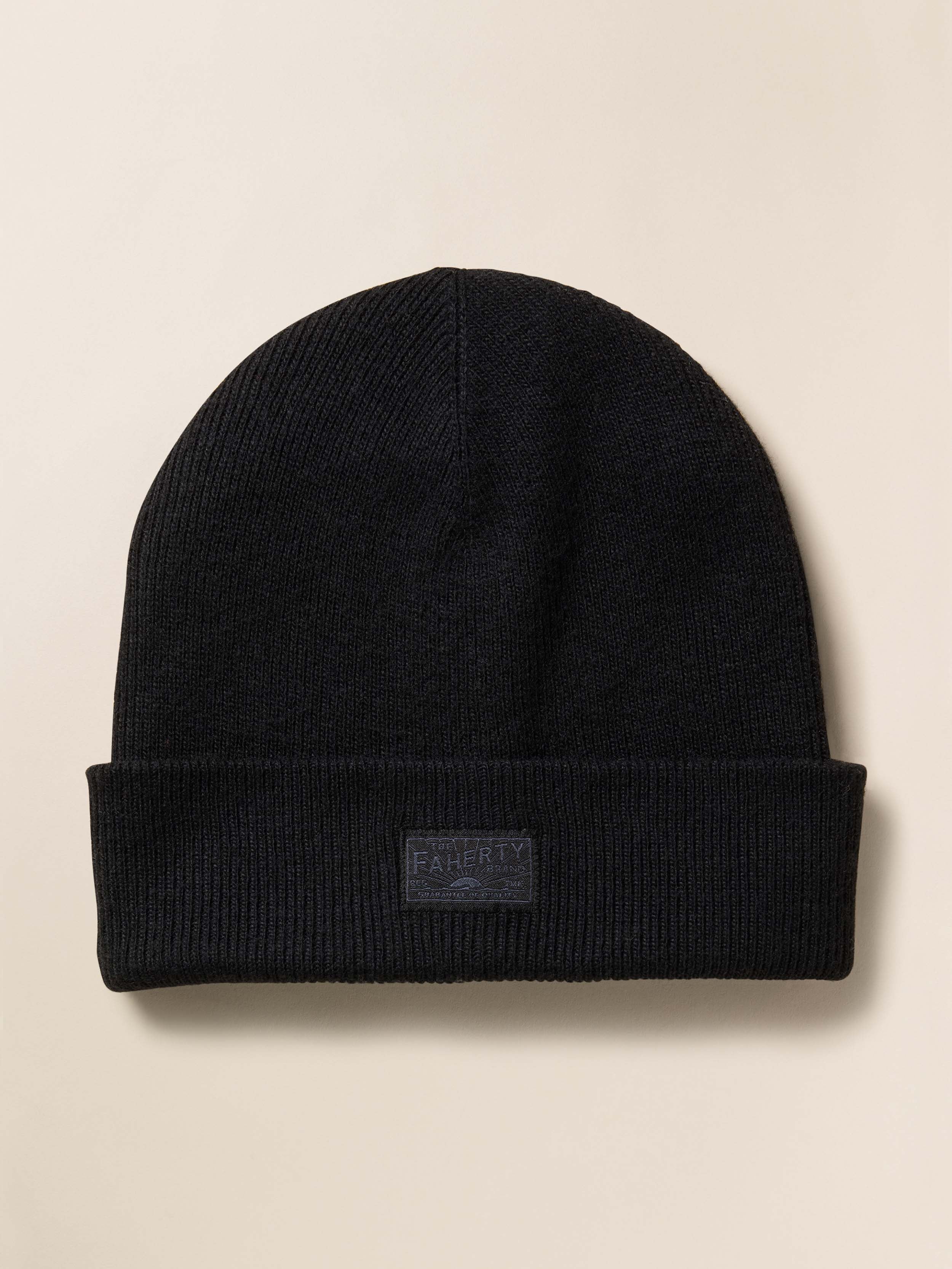 Faherty Essential Beanie - Black | Faherty Brand
