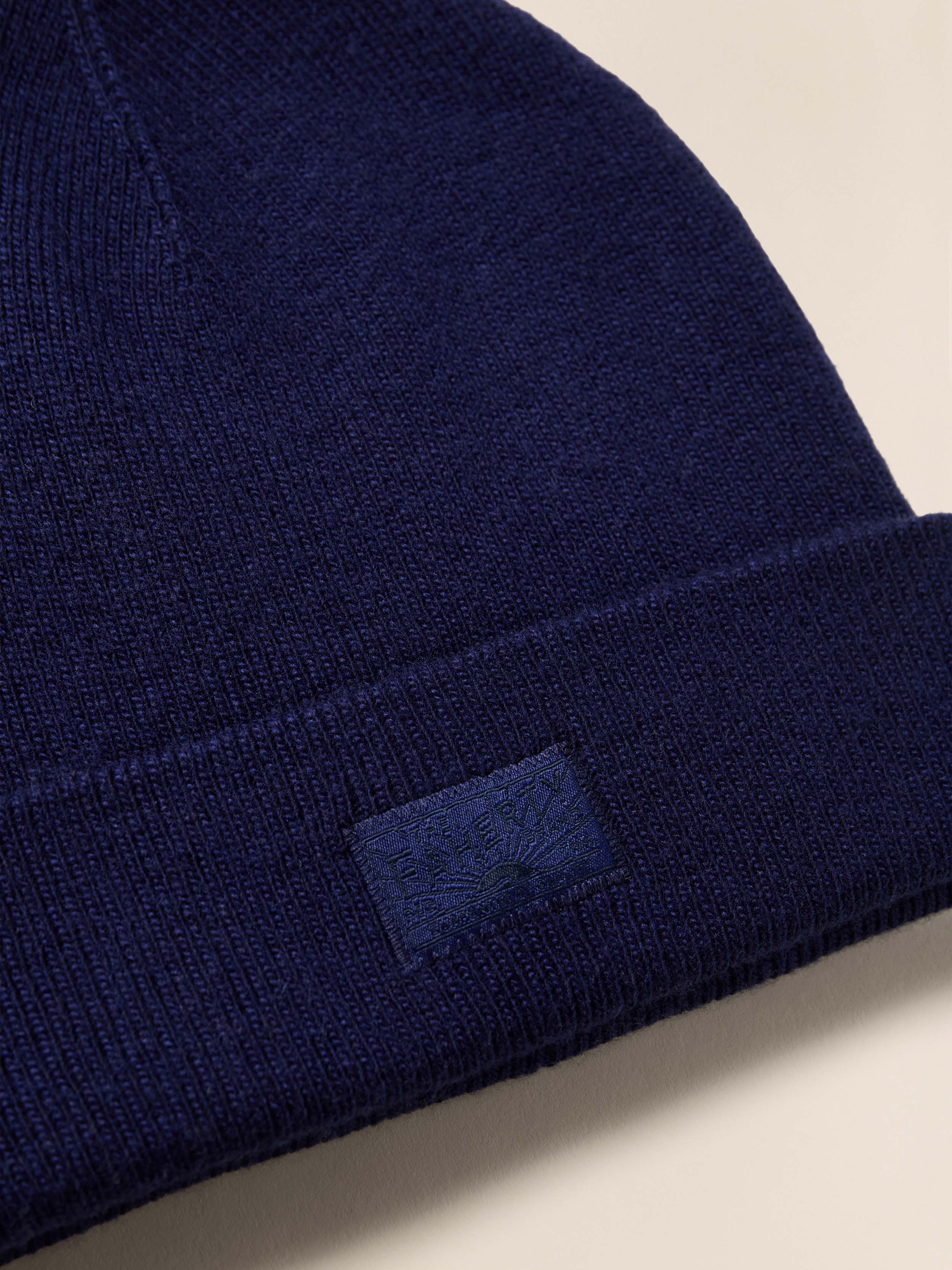 Faherty Essential Beanie - Navy | Faherty Brand