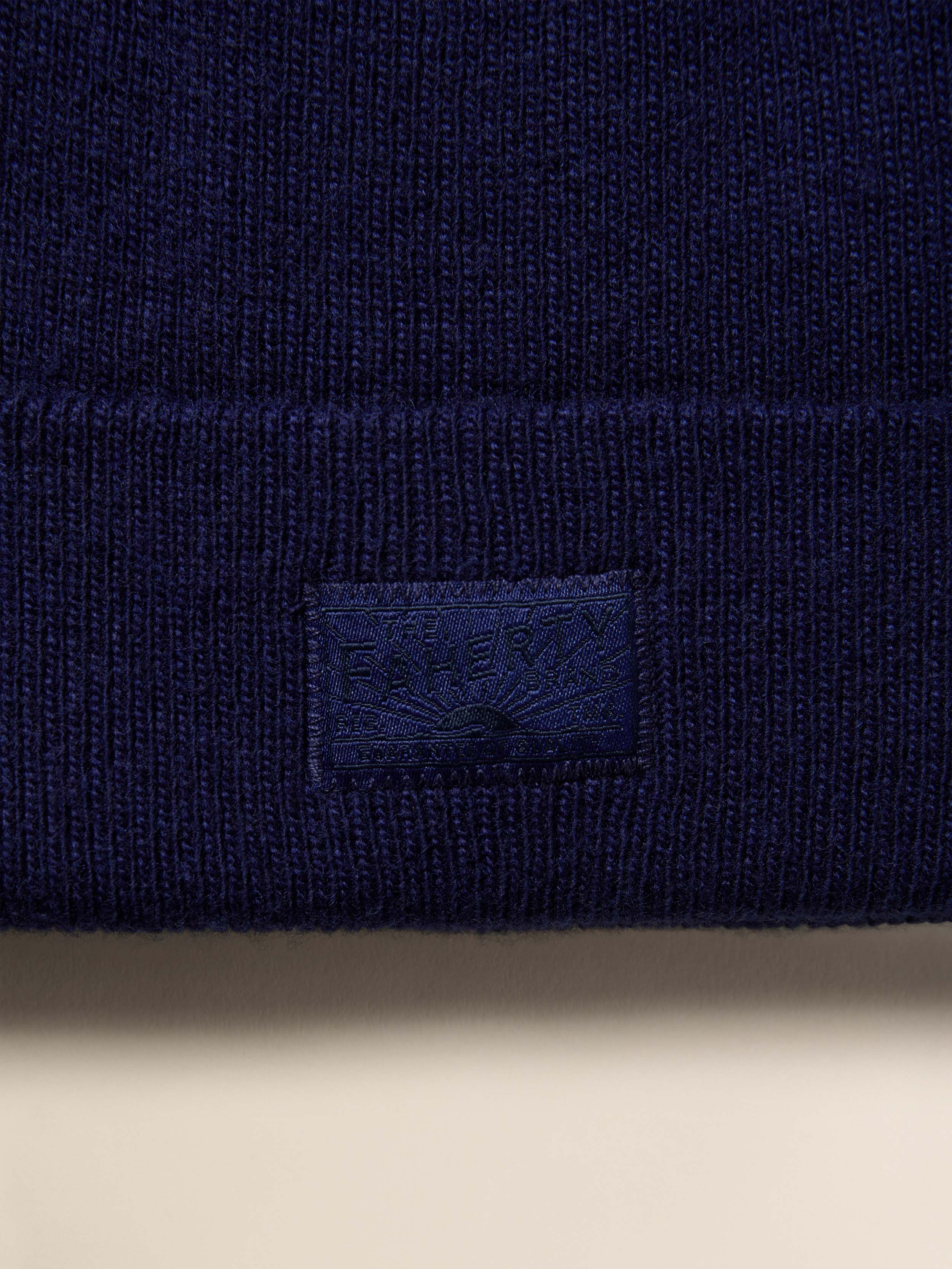 Faherty Essential Beanie - Navy | Faherty Brand