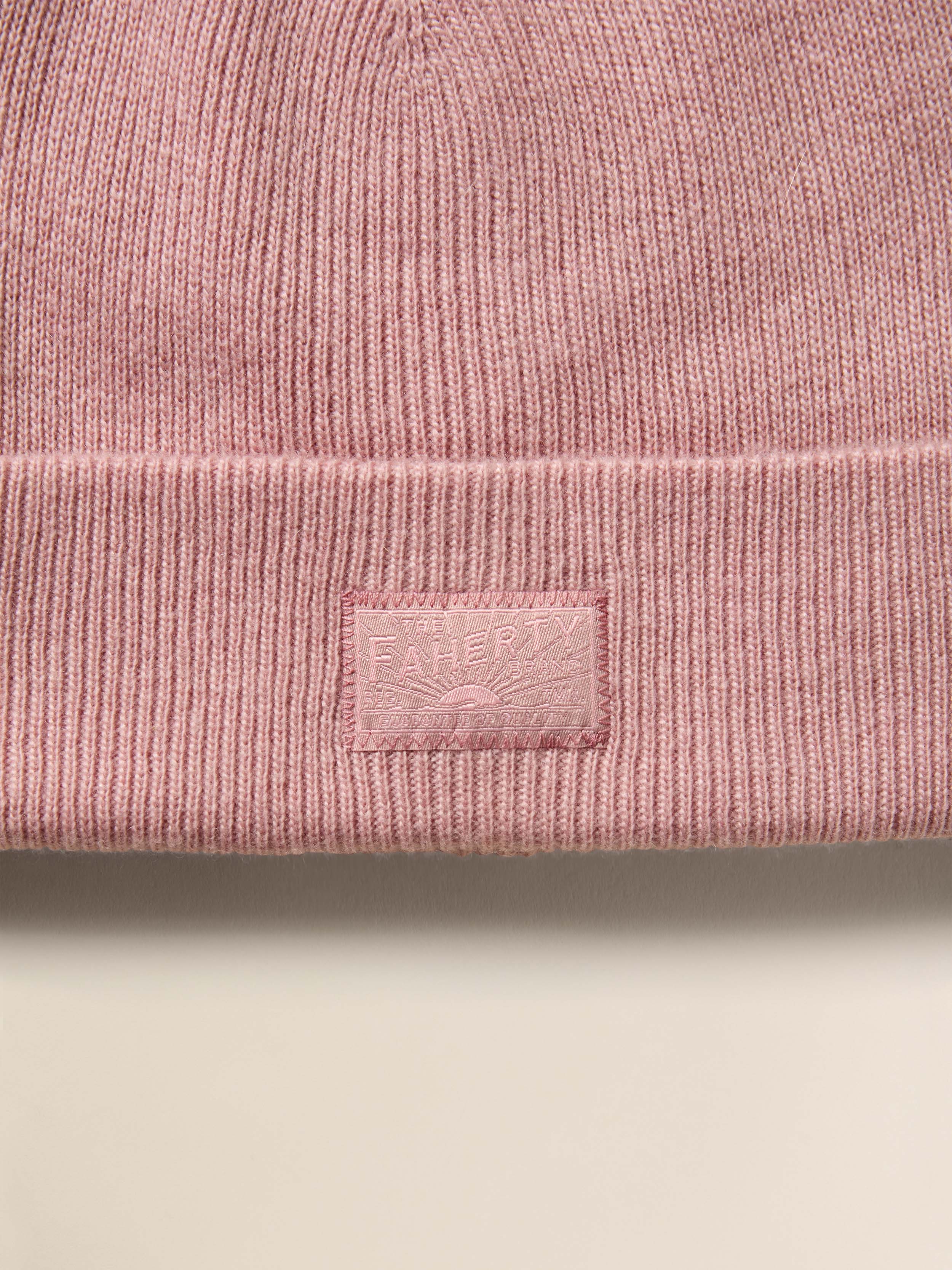 Faherty Essential Beanie - Misty Rose | Faherty Brand