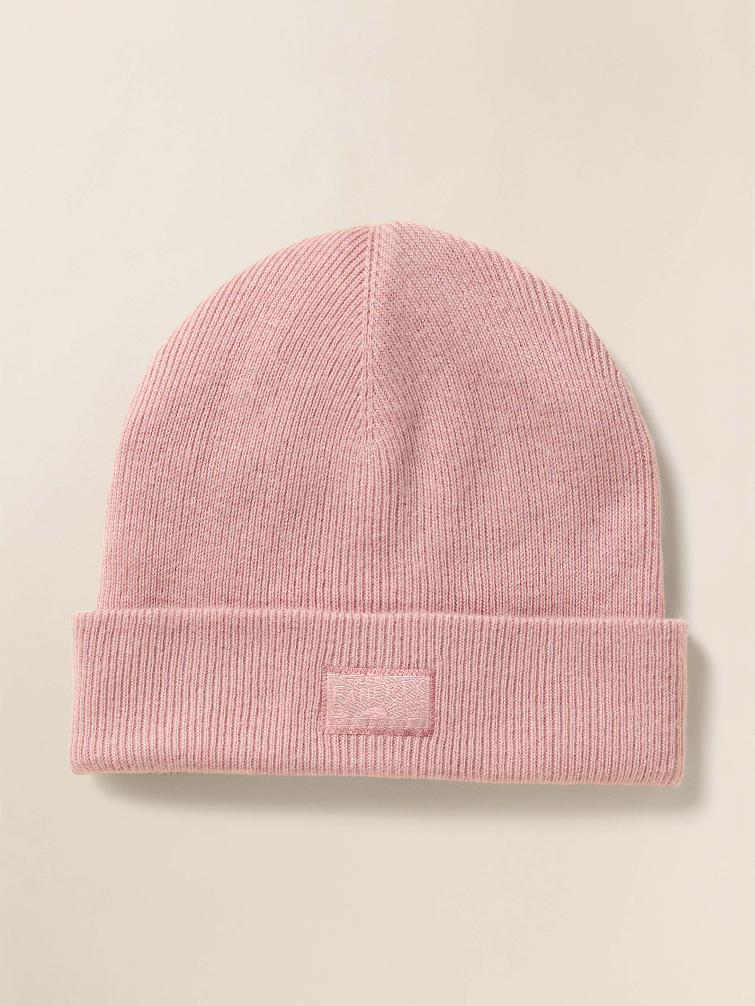Faherty Essential Beanie - Misty Rose | Faherty Brand