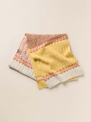 Highland Fairisle Scarf - Haze