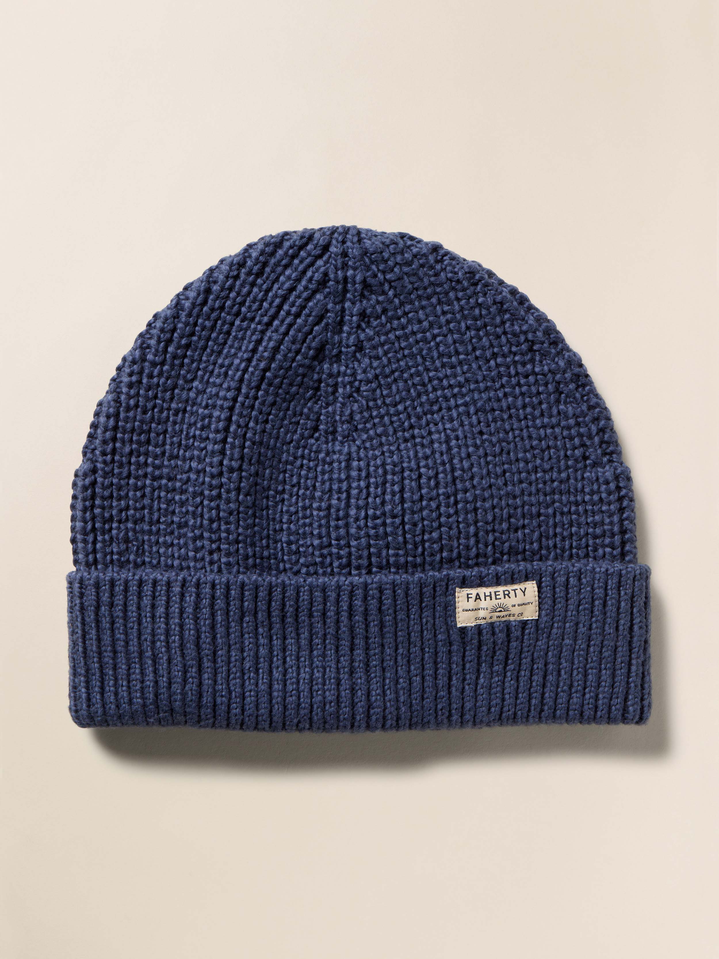 Heirloom Cotton Beanie - Navy | Faherty Brand
