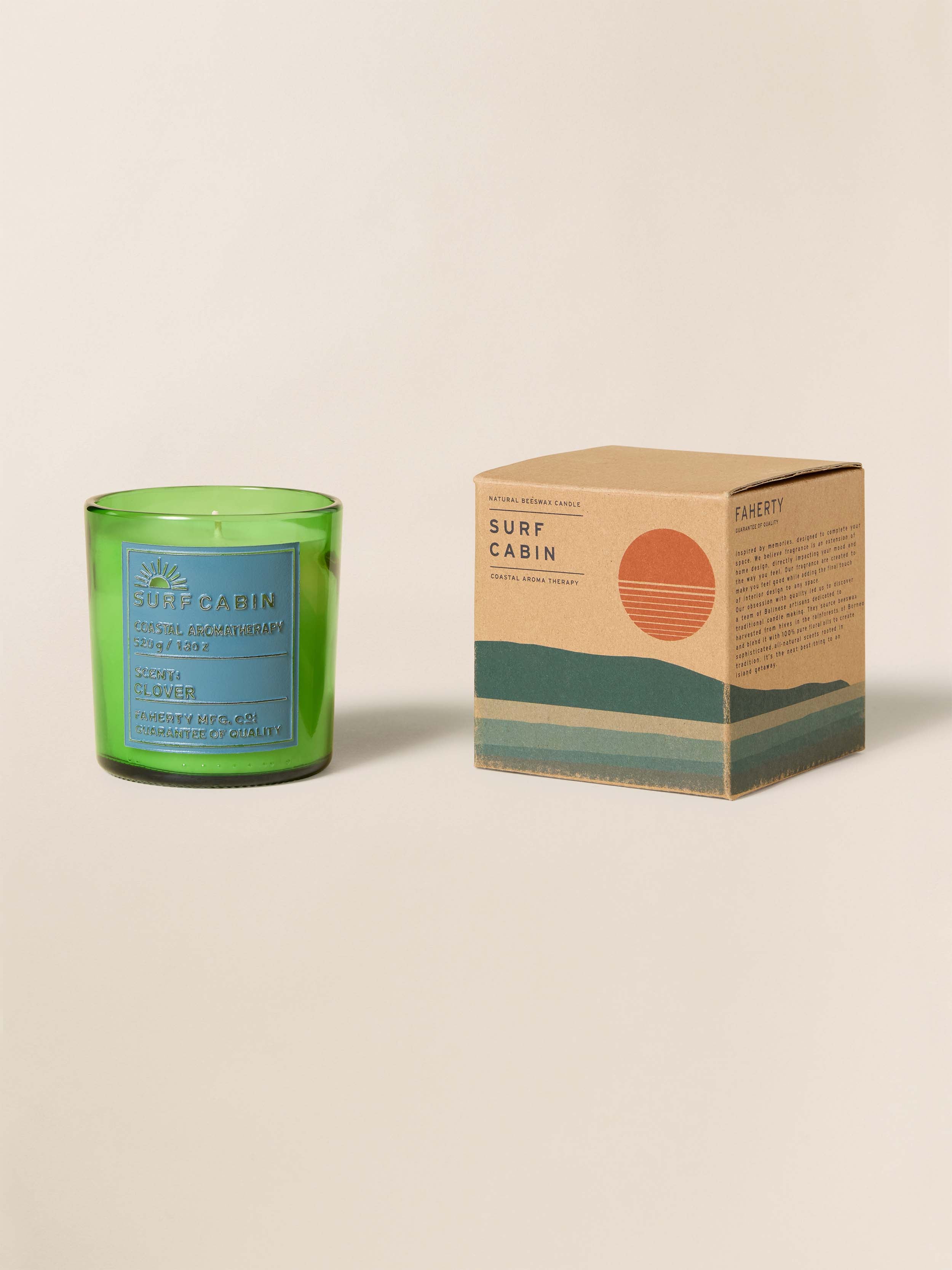 Coastal Aromatherapy Candle 18 Oz - Surf Cabin | Faherty Brand