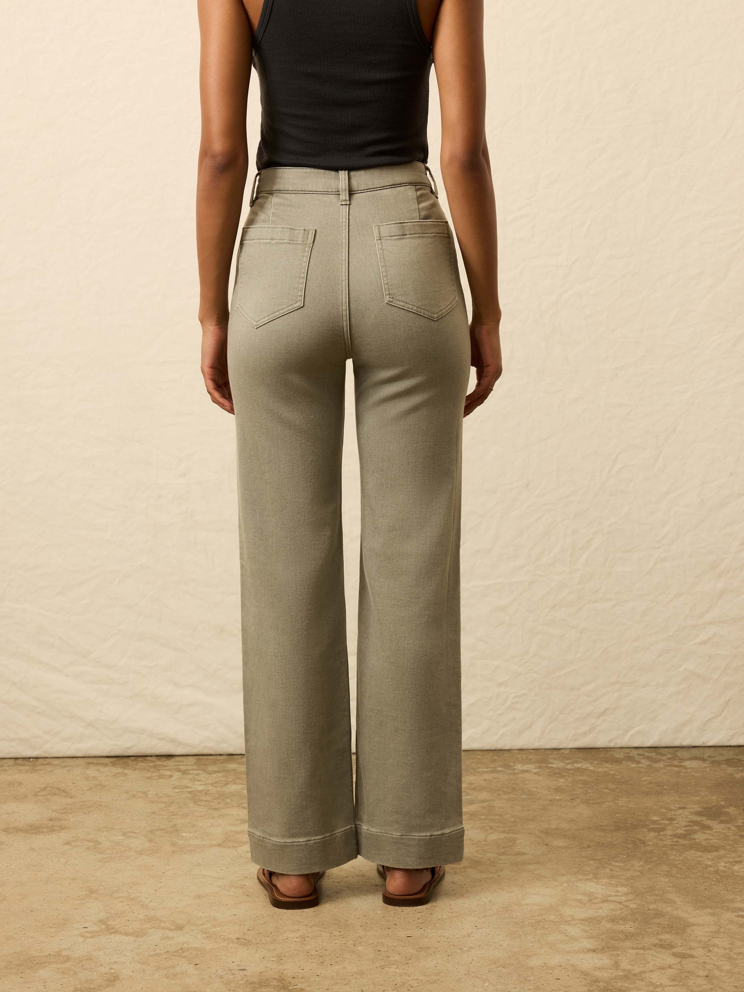 Stretch Terry Patch Pocket Pant - Coastal Sage | Faherty Brand