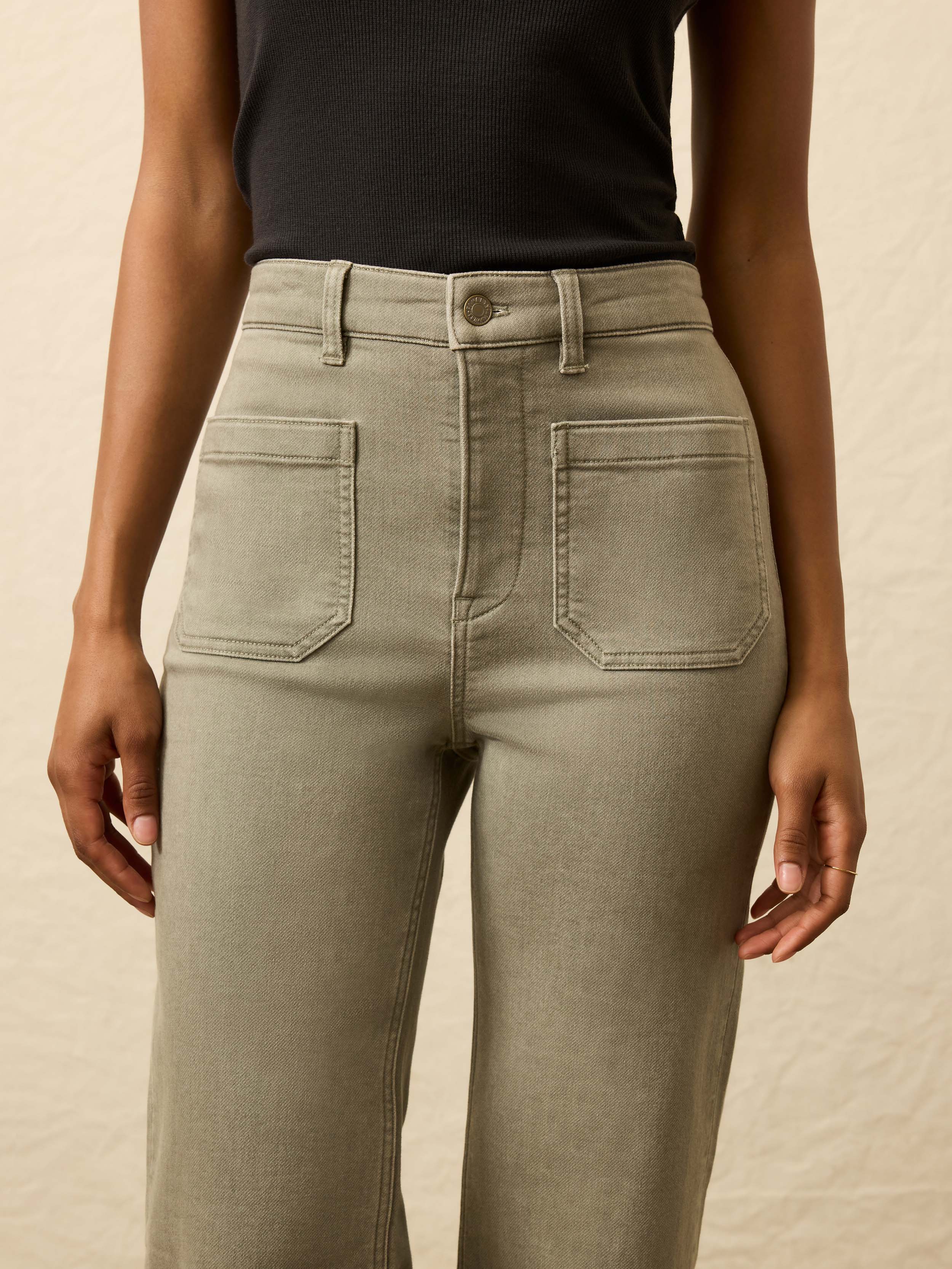 Stretch Terry Patch Pocket Pant - Coastal Sage | Faherty Brand