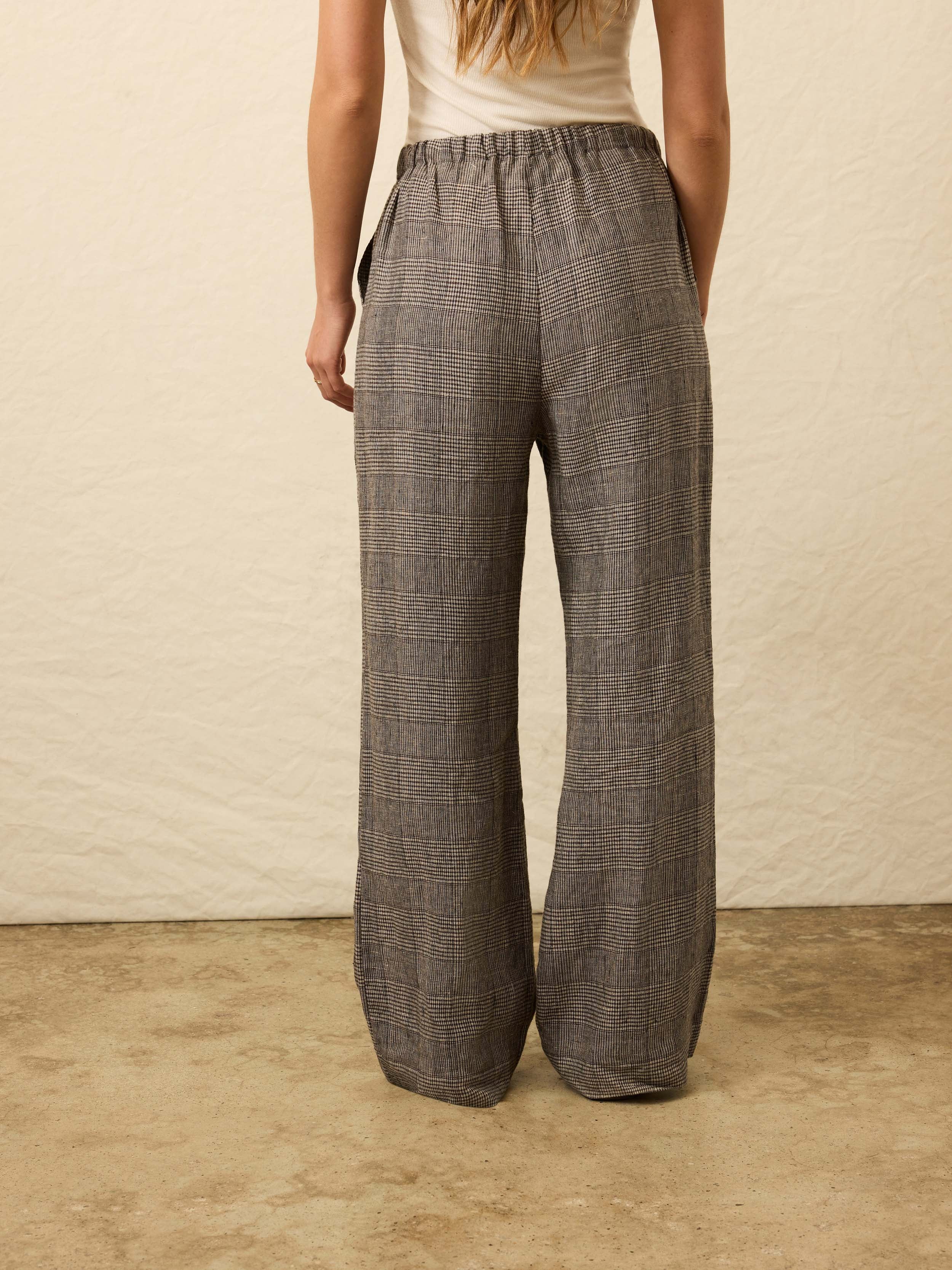 Laidback Linen Pant - Overlook Plaid | Faherty Brand