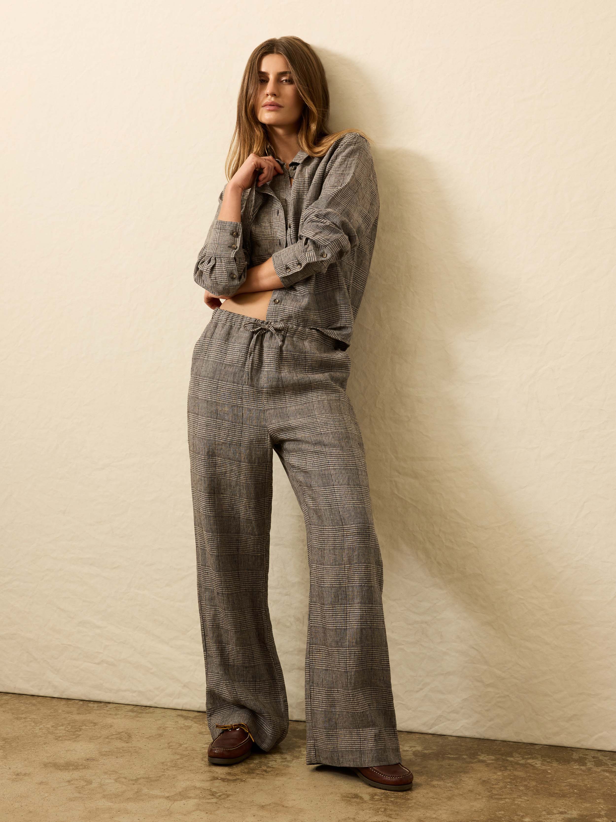 Laidback Linen Pant - Overlook Plaid | Faherty Brand