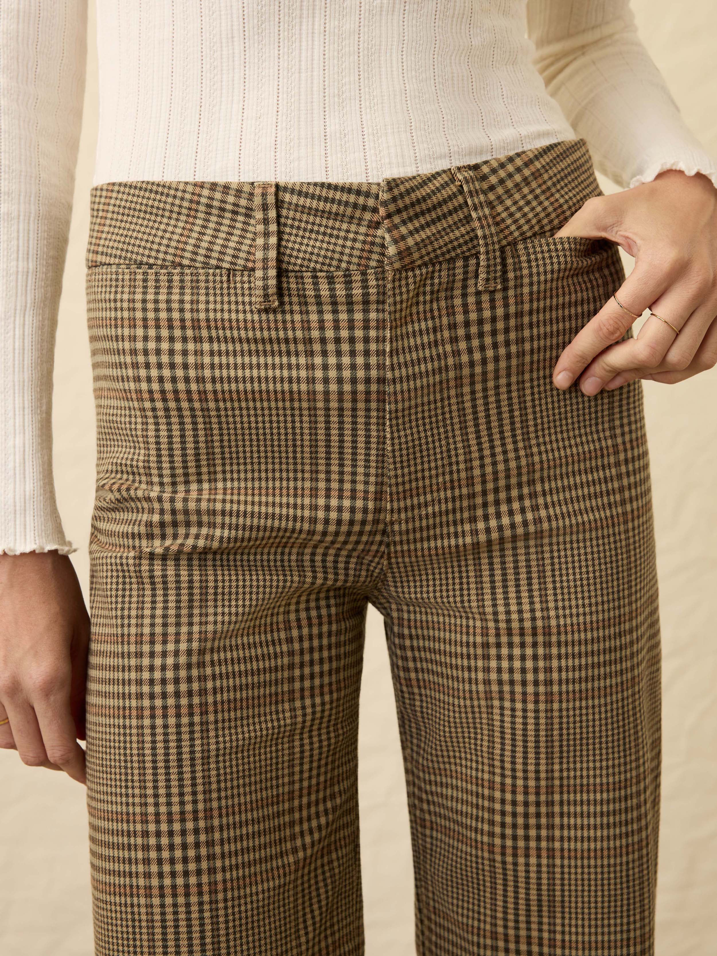 Twill Tide Slim Straight Pant - Wildwood Plaid | Faherty Brand