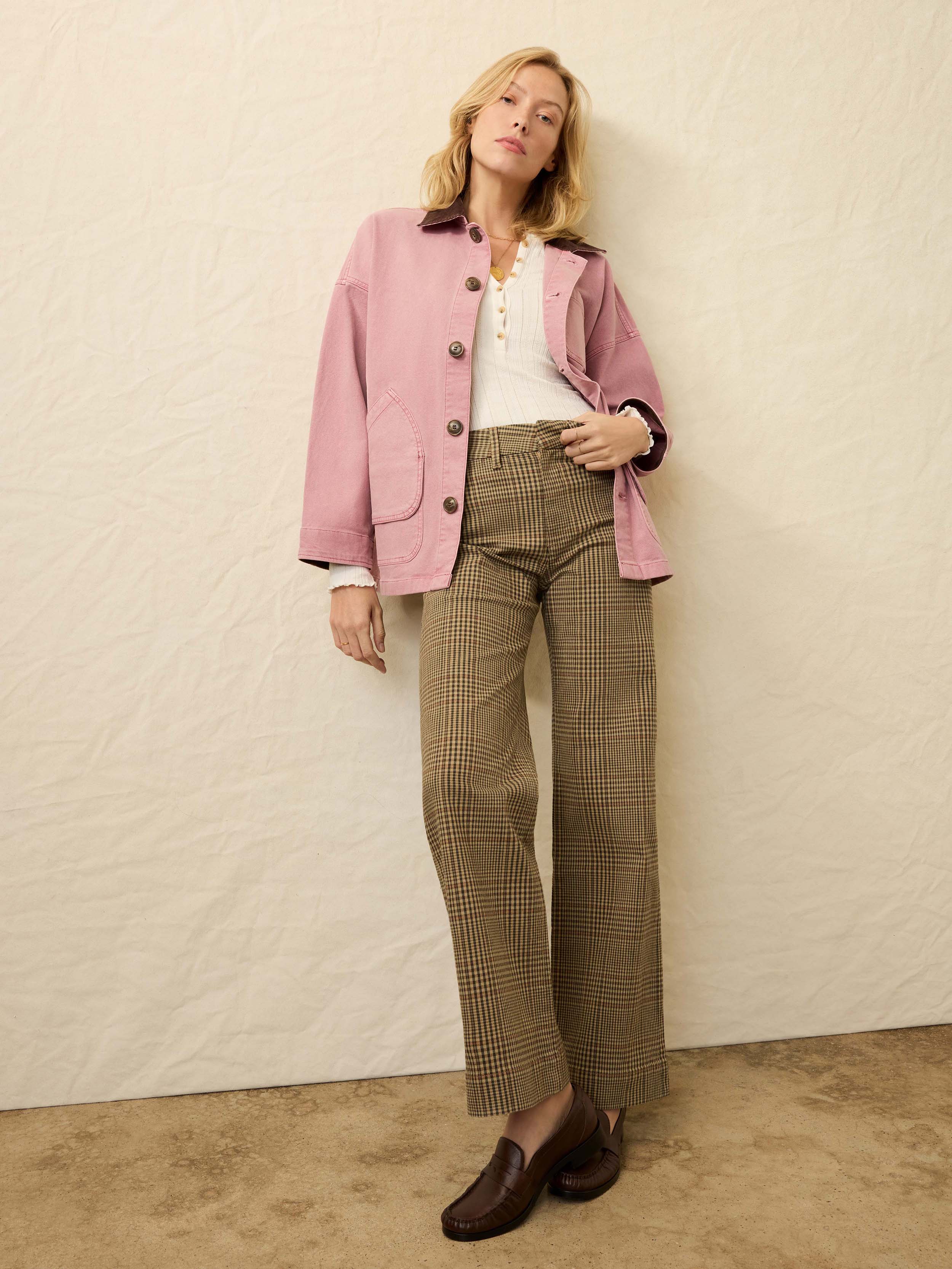 Twill Tide Slim Straight Pant - Wildwood Plaid | Faherty Brand