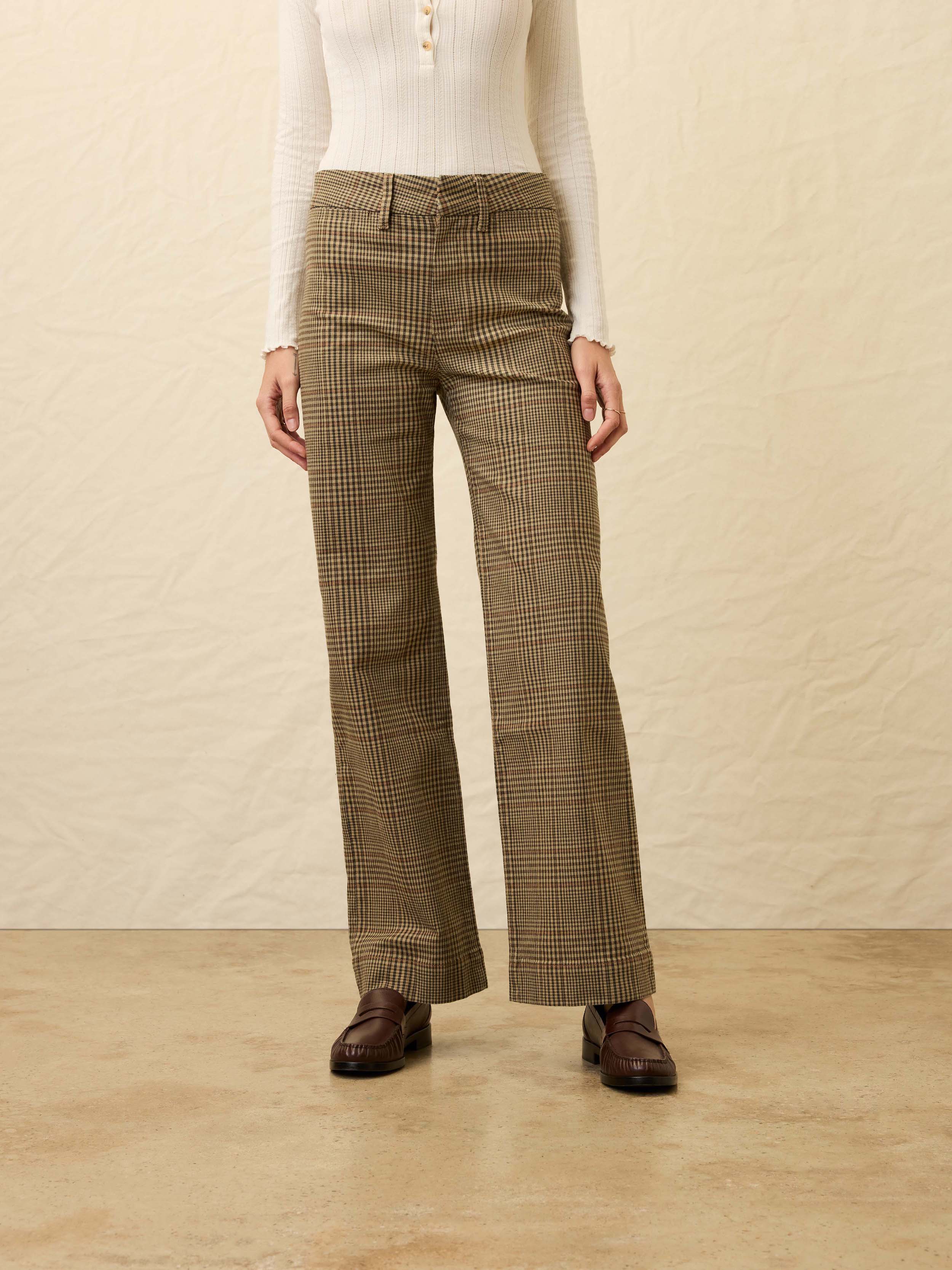 Twill Tide Slim Straight Pant - Wildwood Plaid | Faherty Brand
