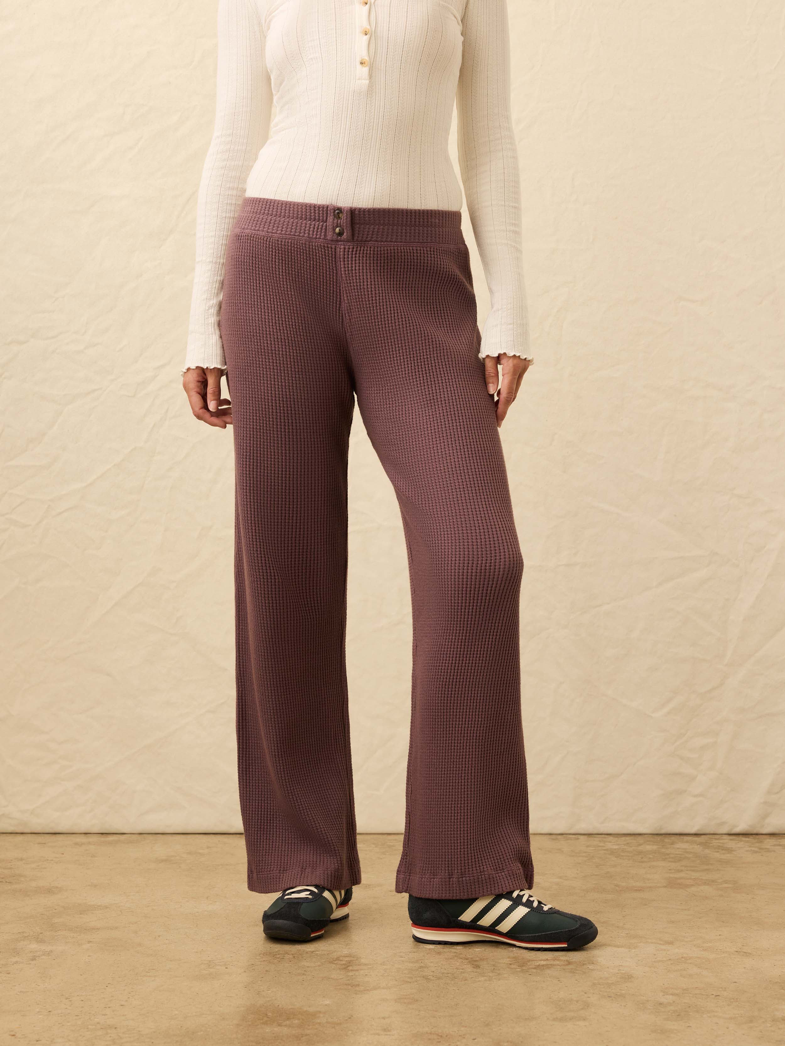Apres Waffle Pant - Flint | Faherty Brand