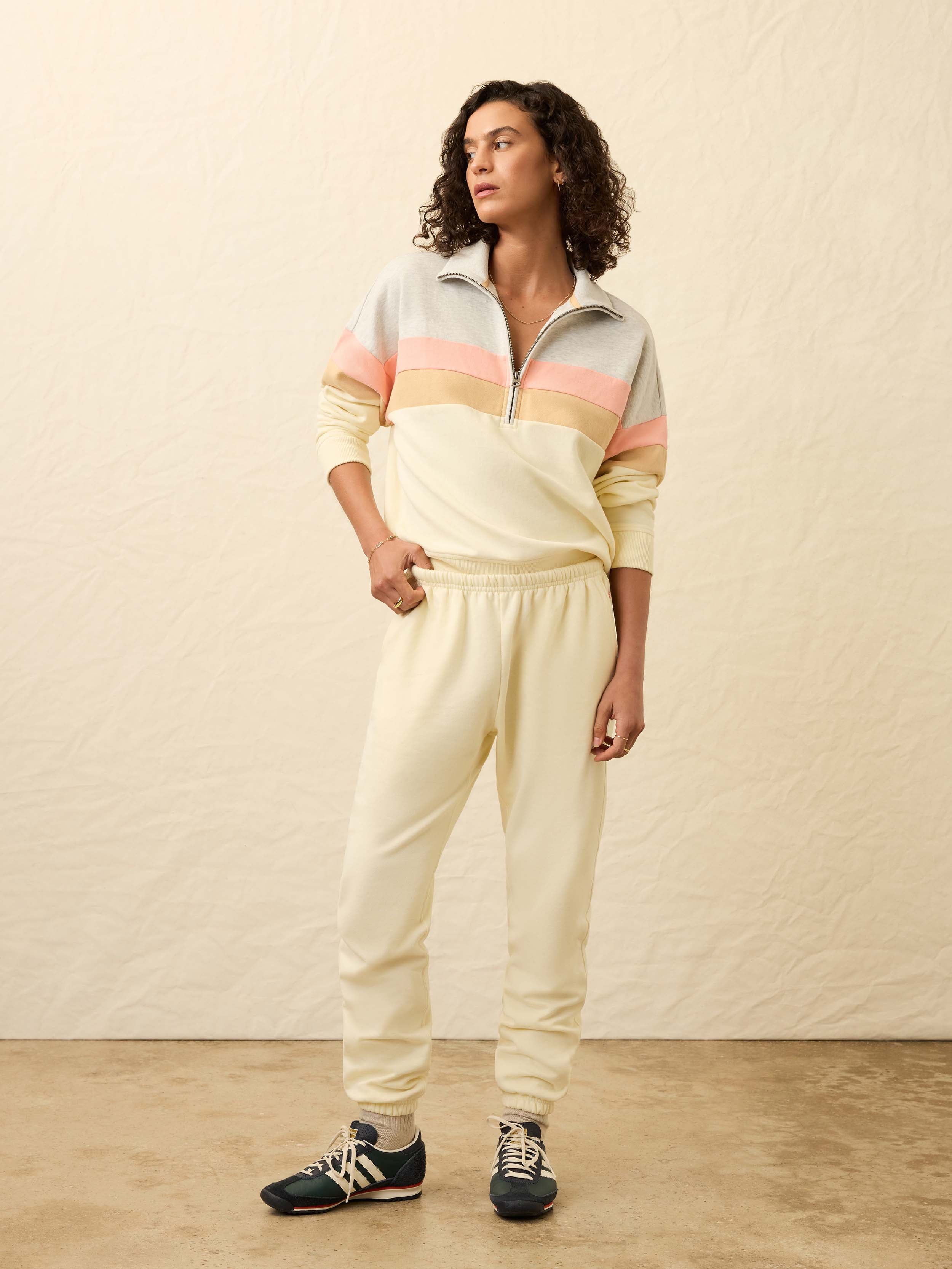 High Standard Fleece Sweatpant - Lemon Sorbet | Faherty Brand