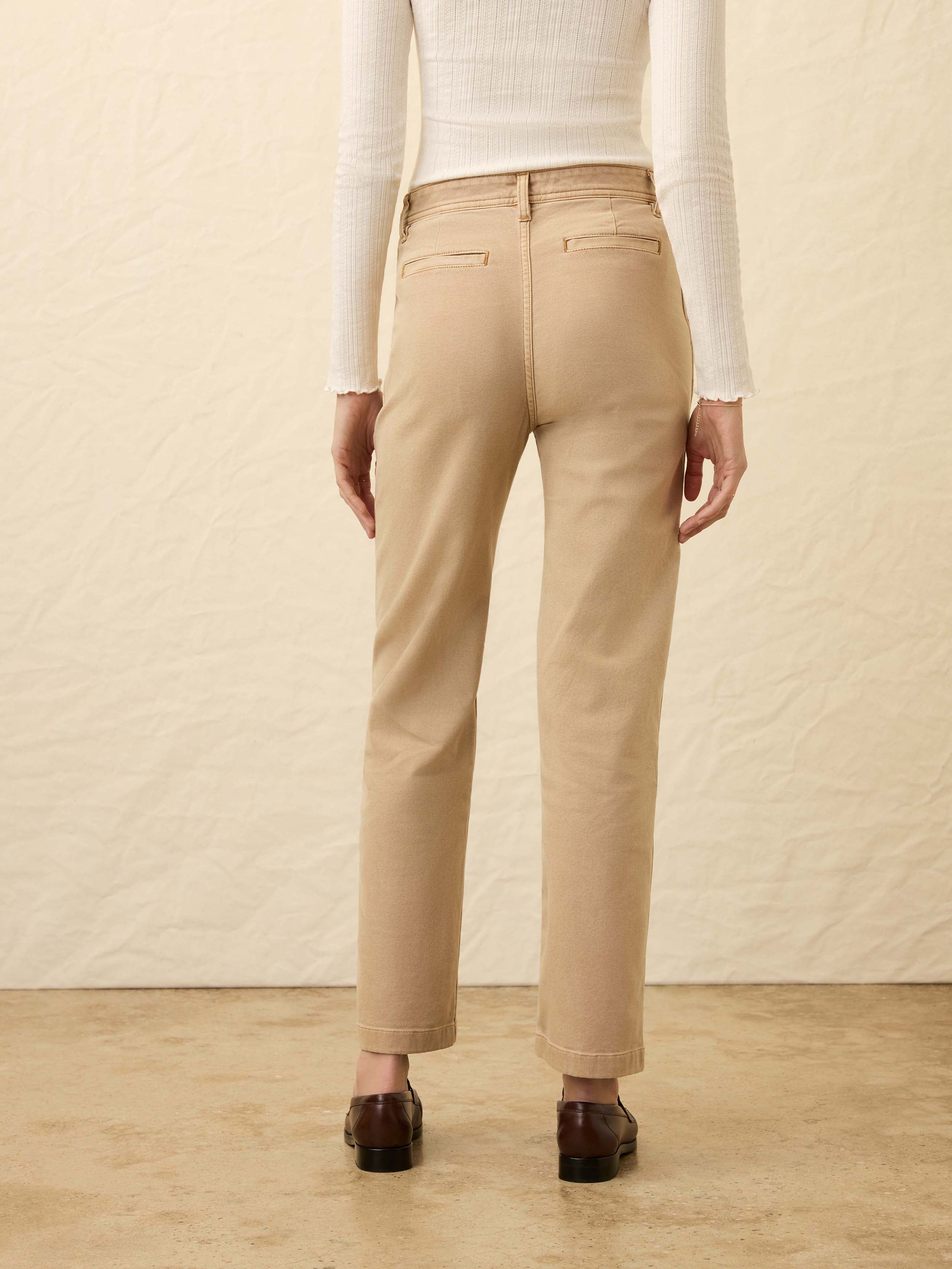 Sunwashed Canvas Dockside Pant - Sandy Khaki | Faherty Brand