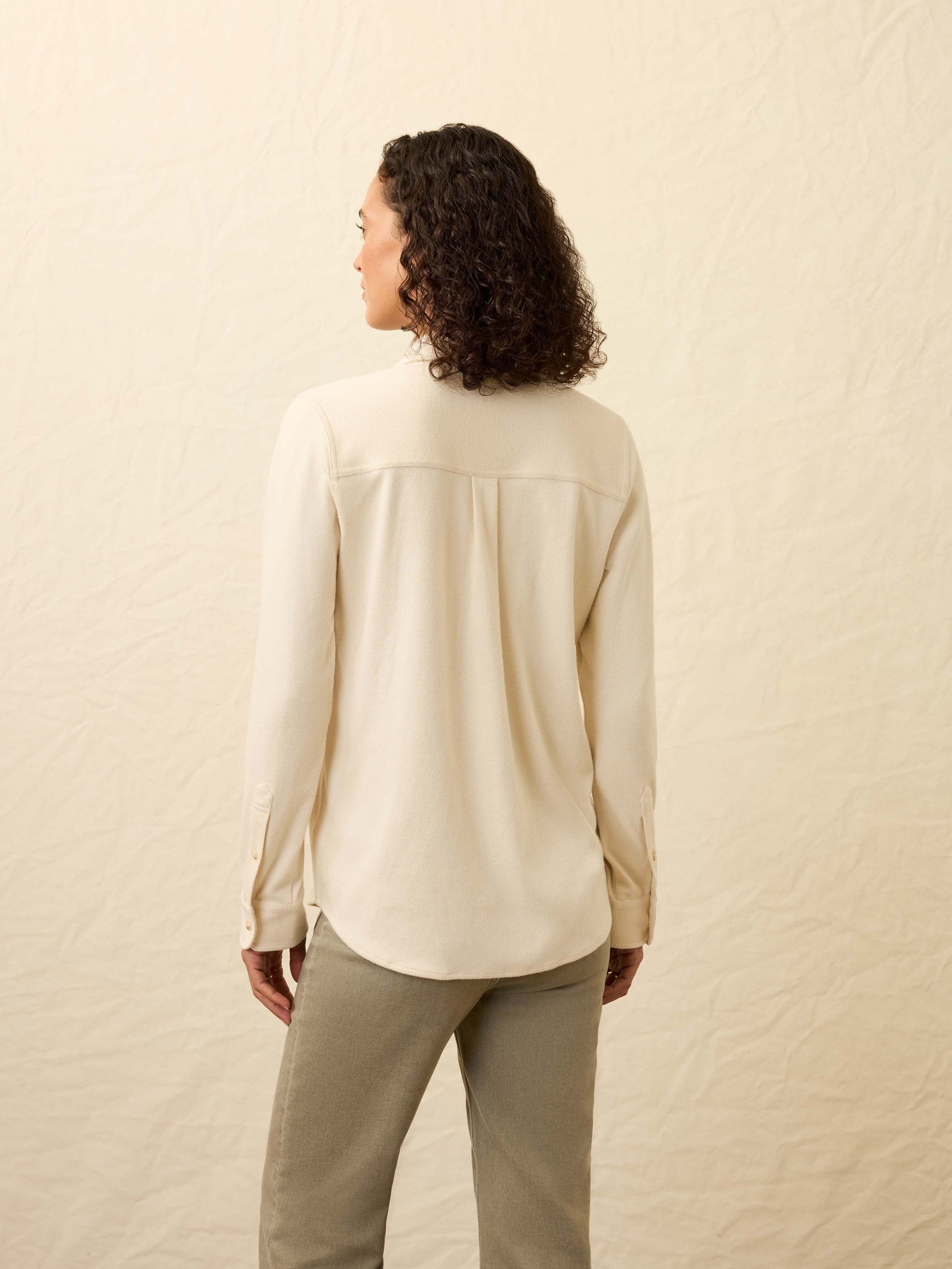 Legend™ Sweater Shirt - Light Oatmeal Twill | Faherty Brand