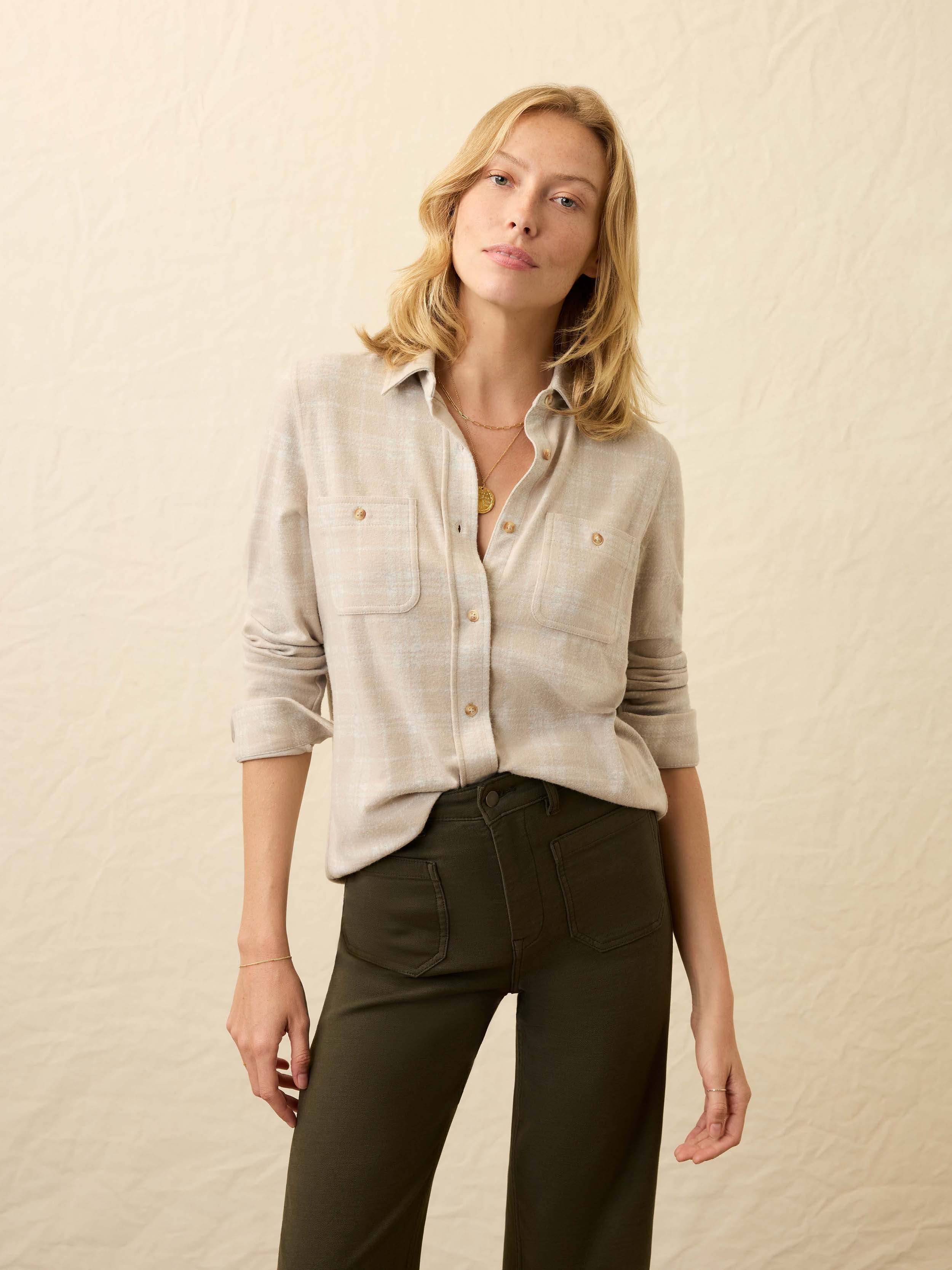 Legend™ Sweater Shirt - Desert Plains Plaid | Faherty Brand