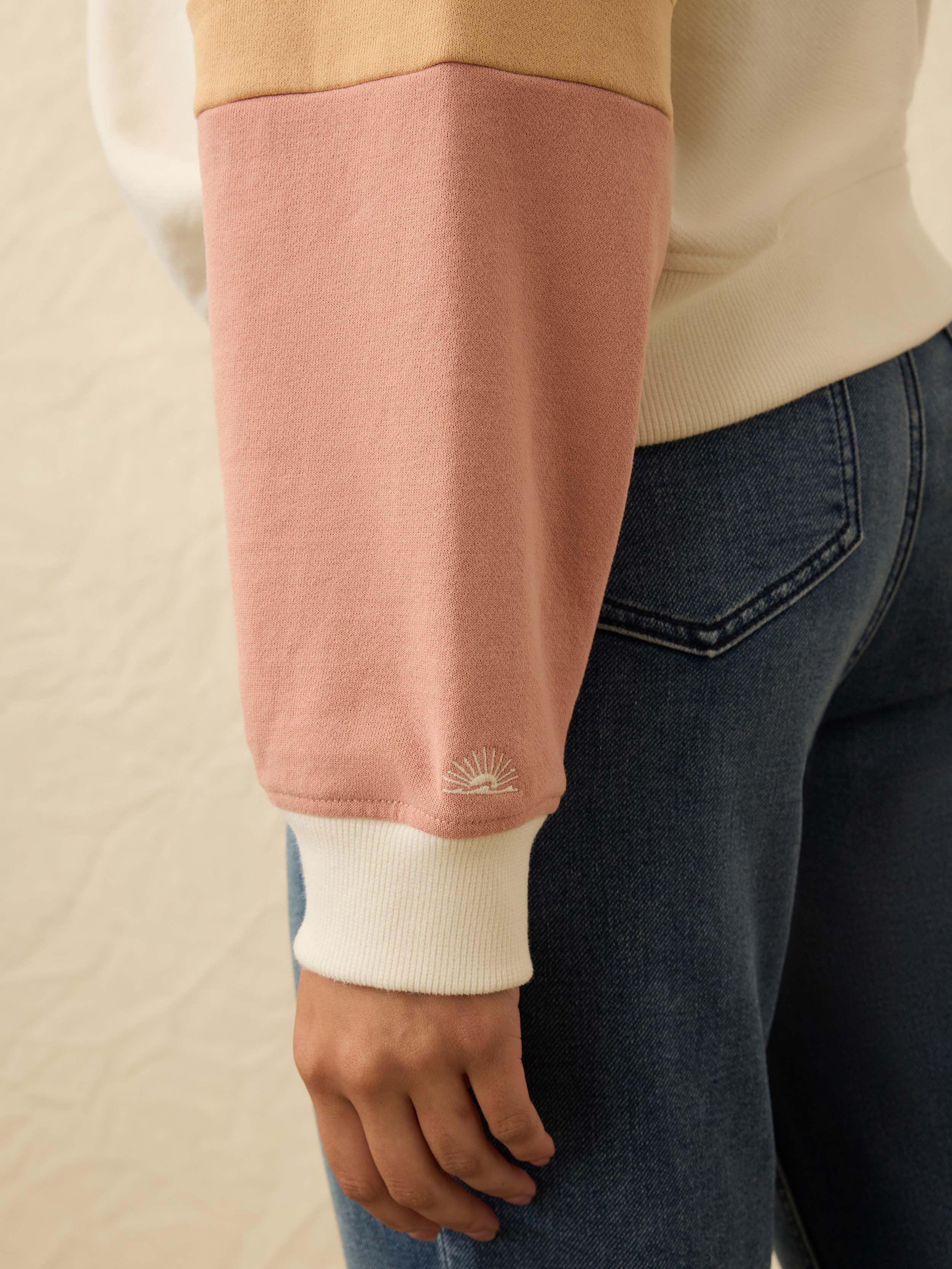 High Standard Fleece Quarter Zip - Sunset Dusk | Faherty Brand