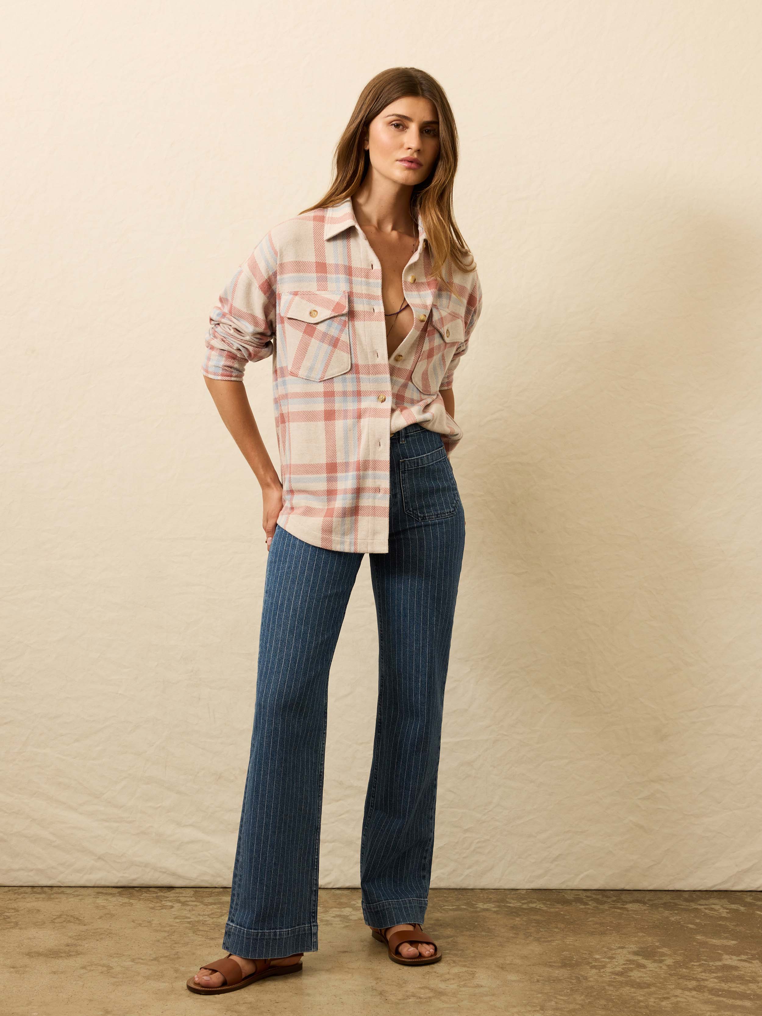 Legend™ Sweater Overshirt - Lakeside Plaid | Faherty Brand