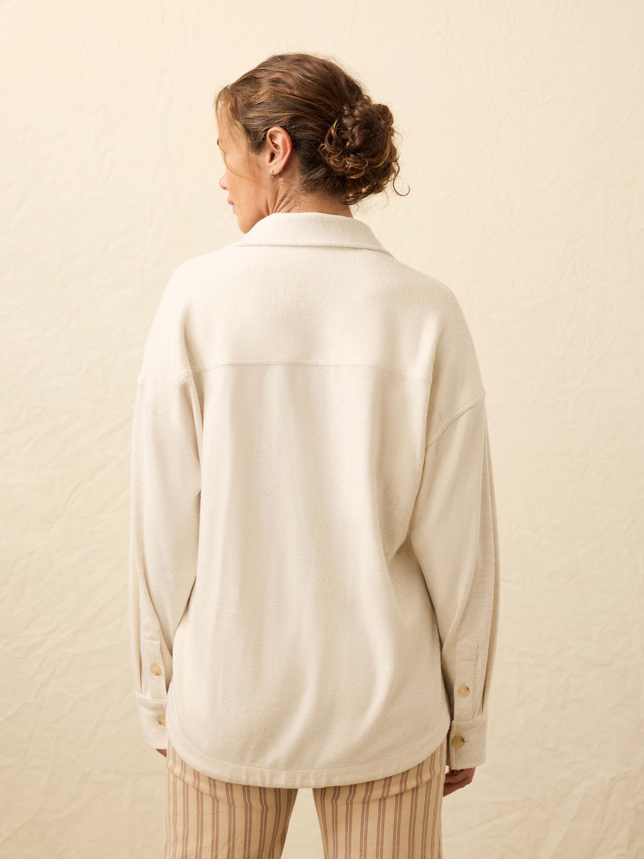 Legend™ Sweater Overshirt - Off White | Faherty Brand