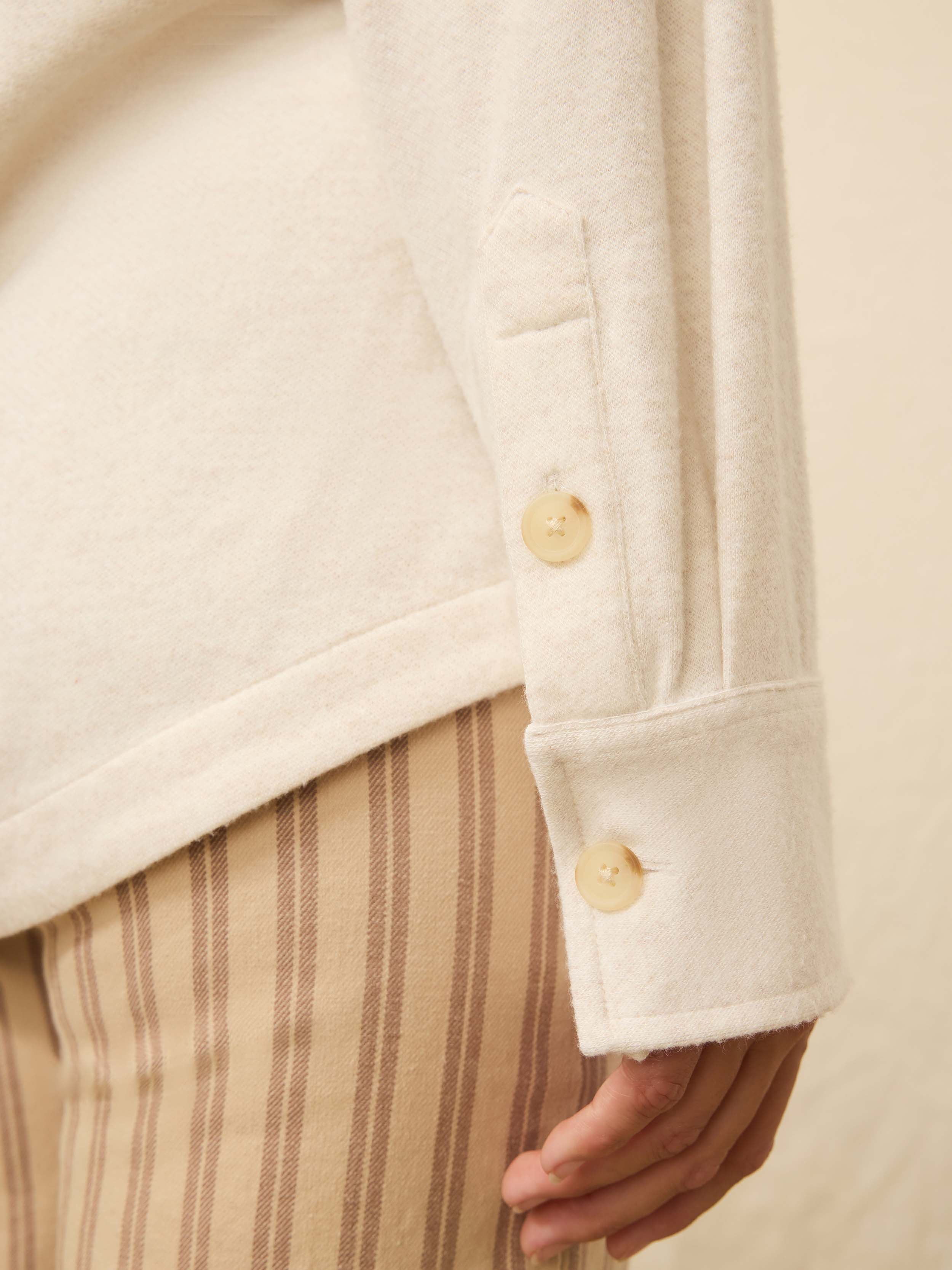 Legend™ Sweater Overshirt - Off White | Faherty Brand