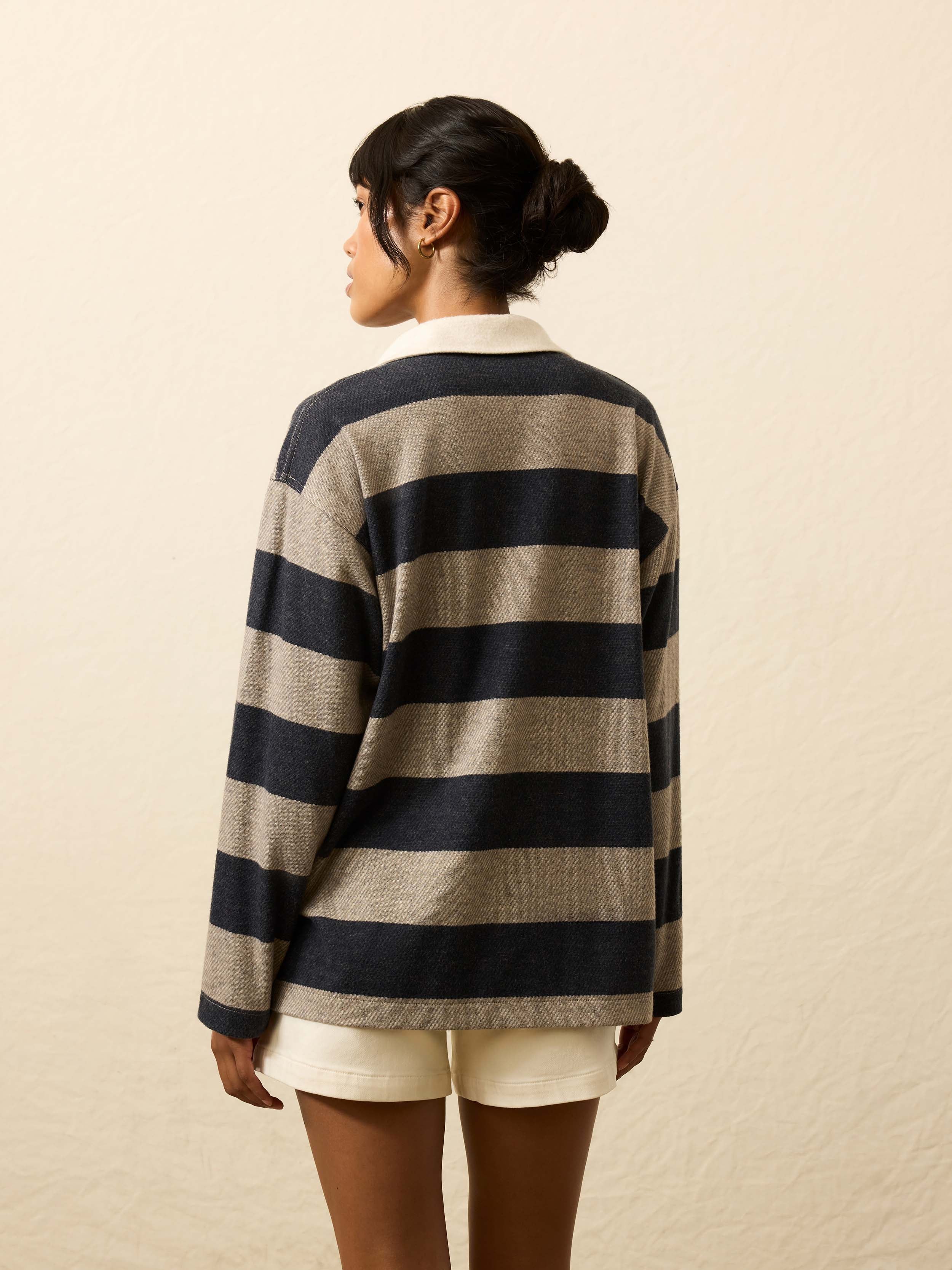 Legend™ Sweater Rugby Popover - Navy Rugby | Faherty Brand