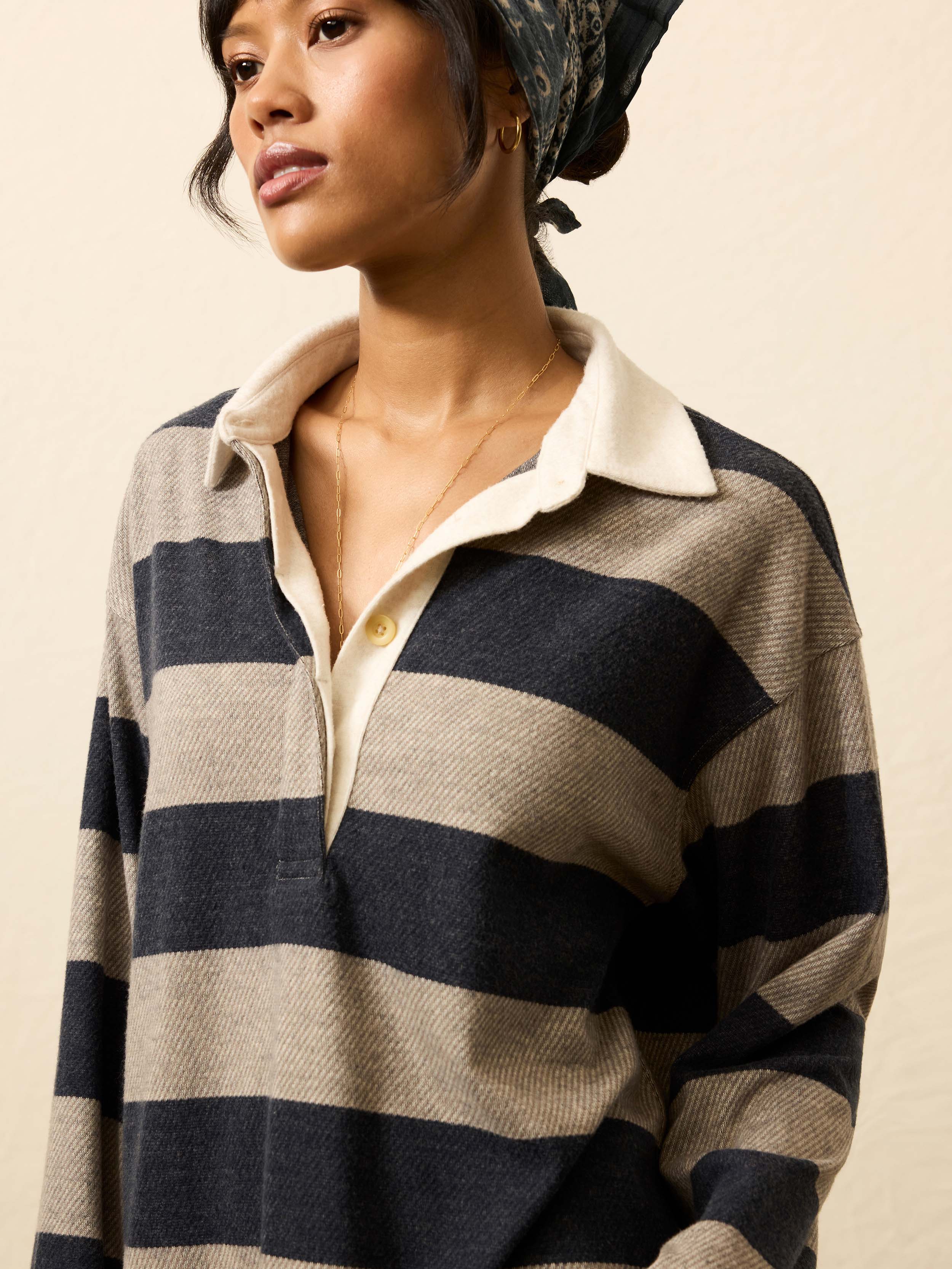 Legend™ Sweater Rugby Popover - Navy Rugby | Faherty Brand