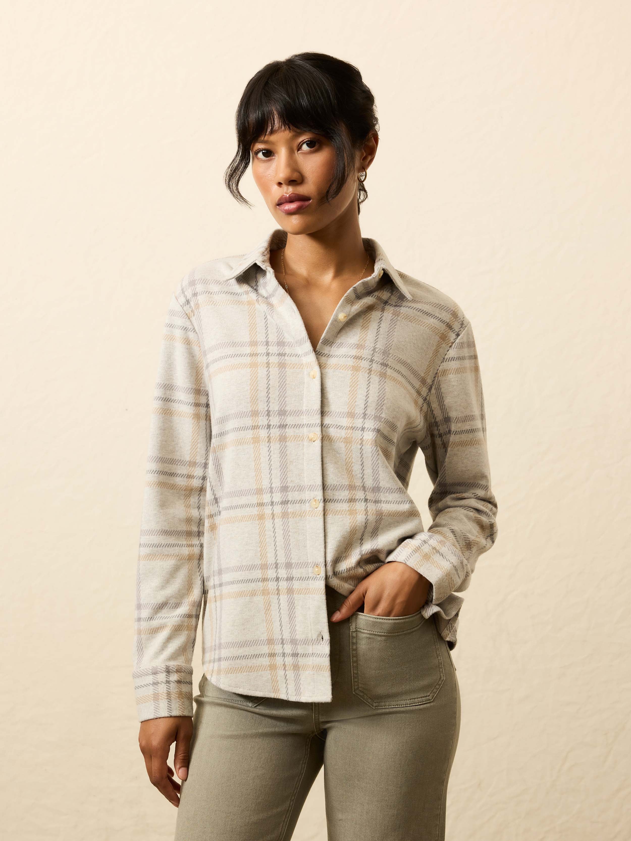 Legend™ Sweater Classic Shirt - Sandy Trails Plaid | Faherty Brand