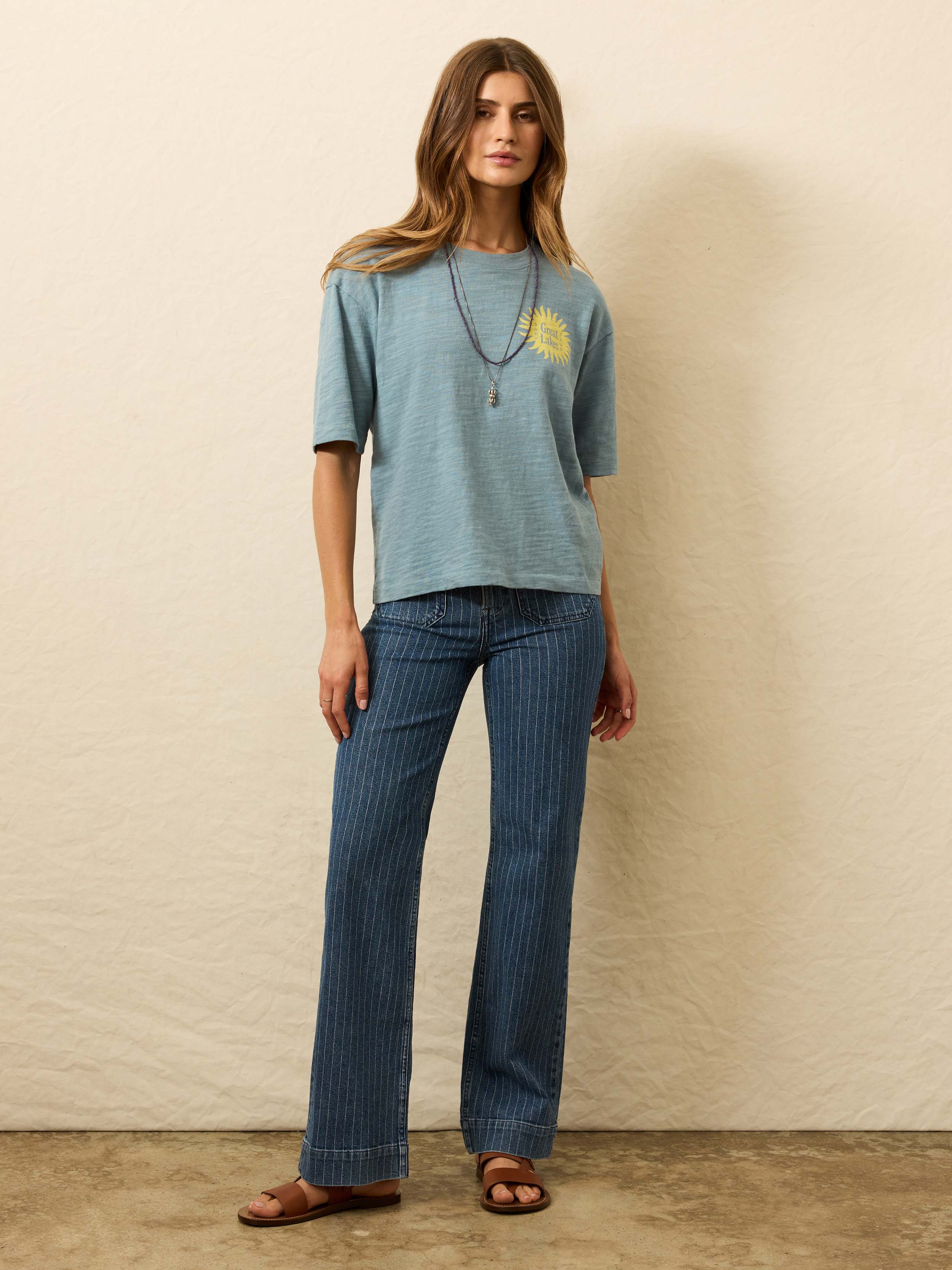 Sunwashed Essential Tee - Citadel