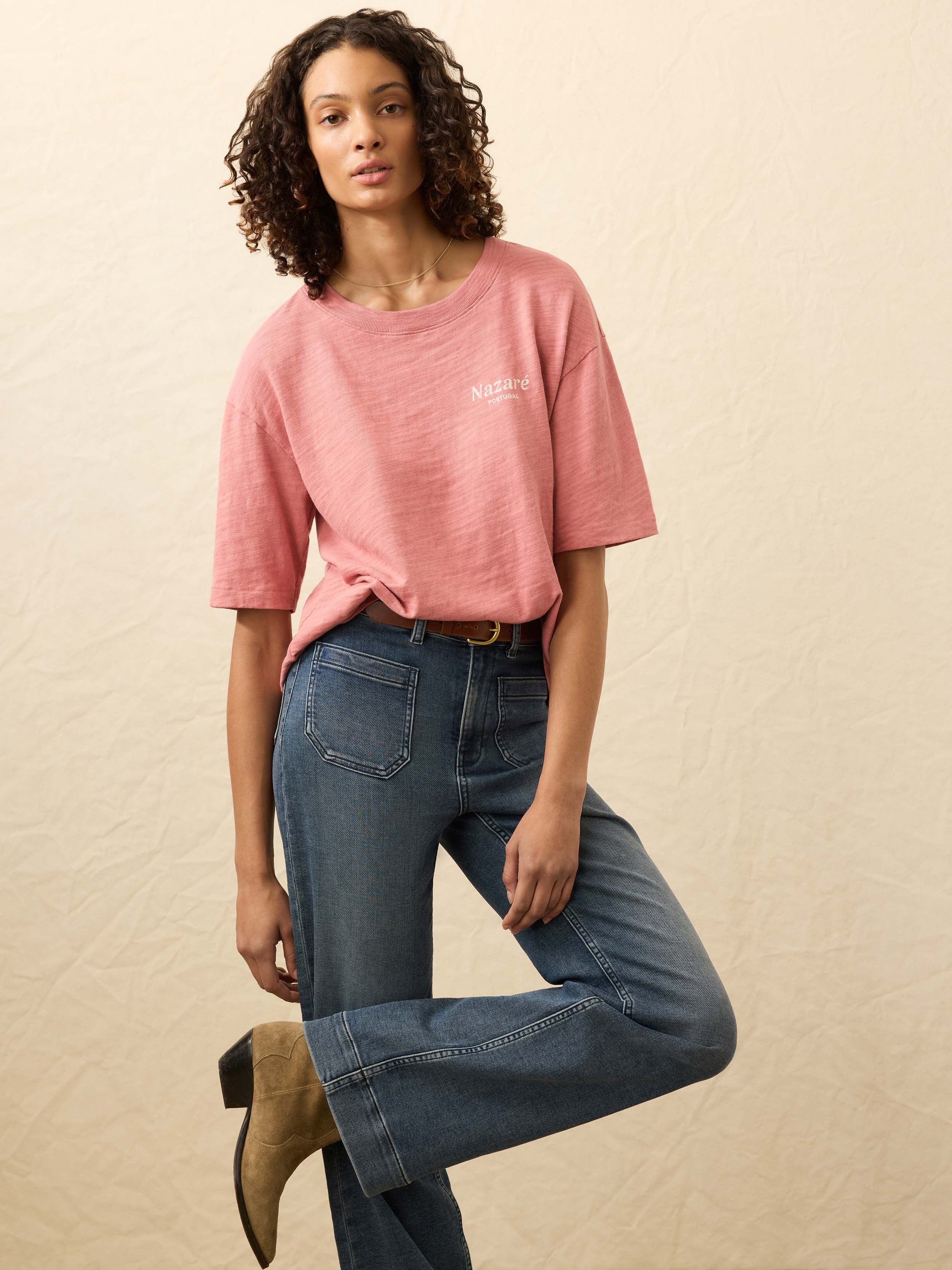 Sunwashed Essential Tee - Faded Flag | Faherty Brand