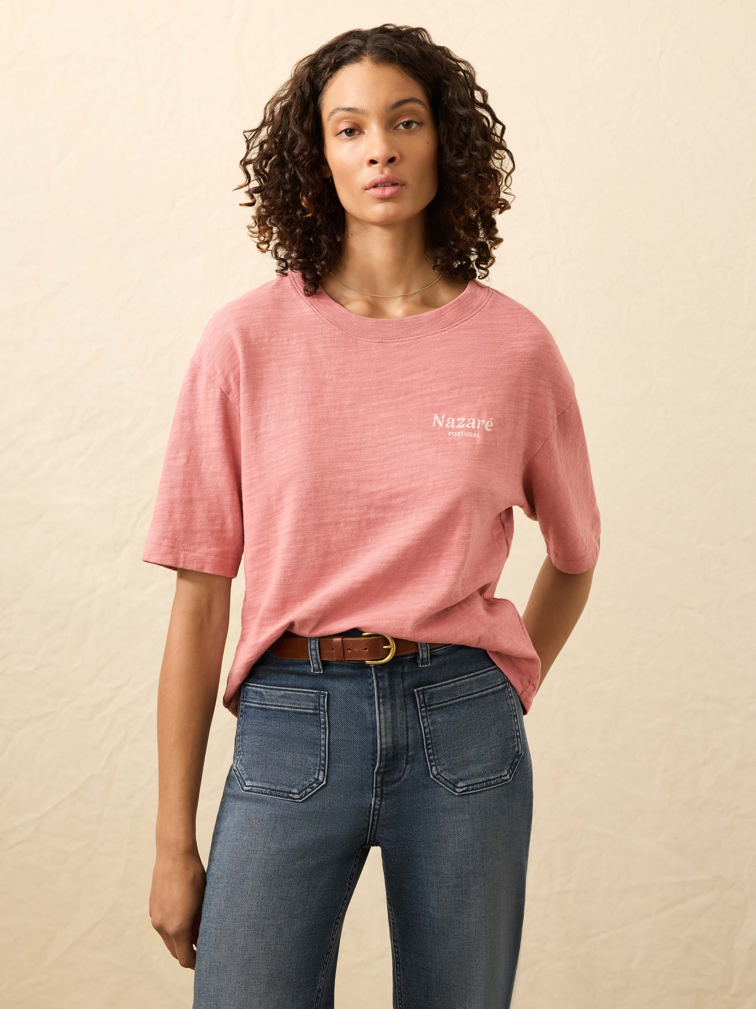 Sunwashed Essential Tee - Faded Flag | Faherty Brand