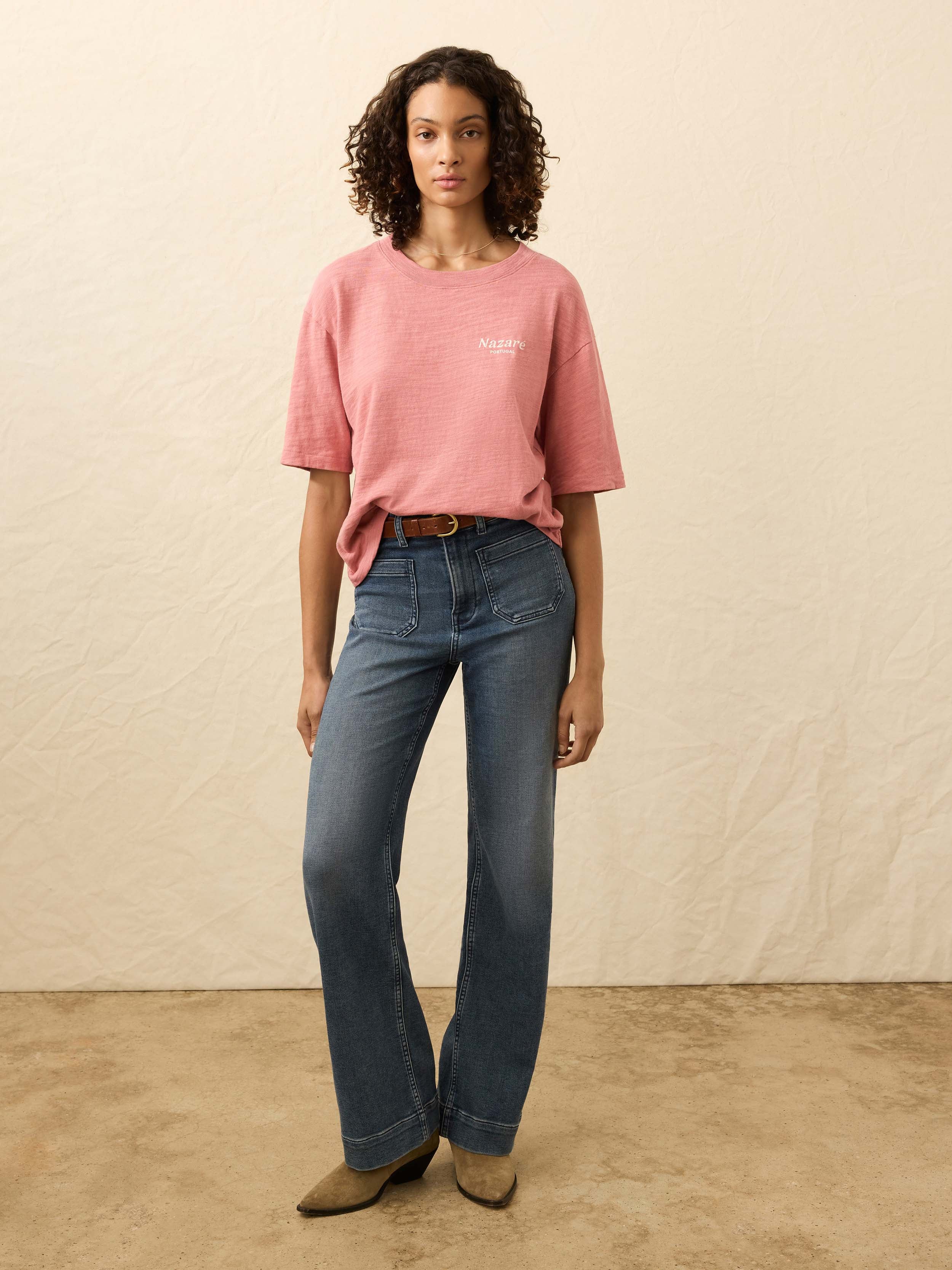Sunwashed Essential Tee - Faded Flag | Faherty Brand