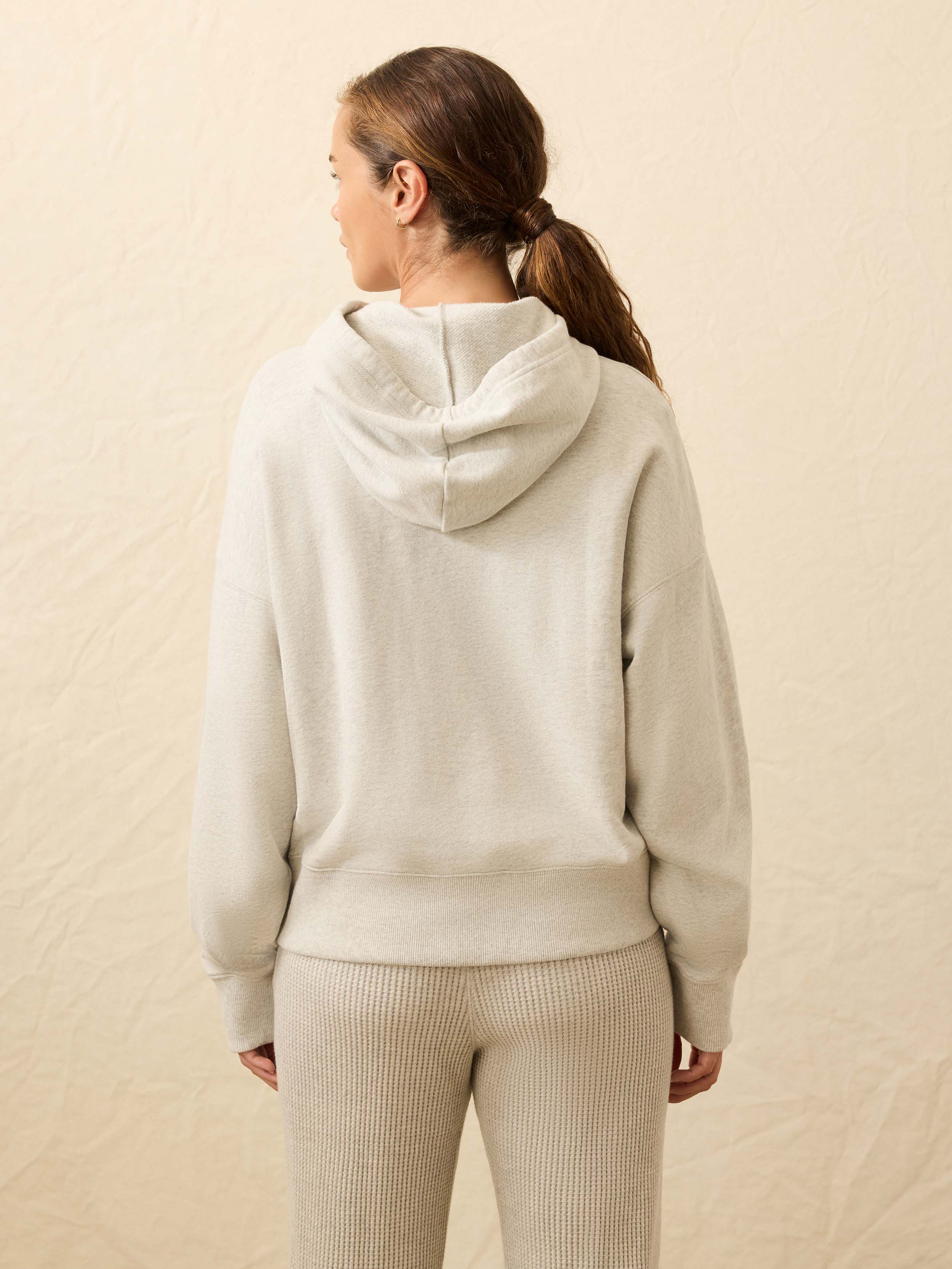 High Standard Fleece Hoodie - Light Grey Heather | Faherty Brand