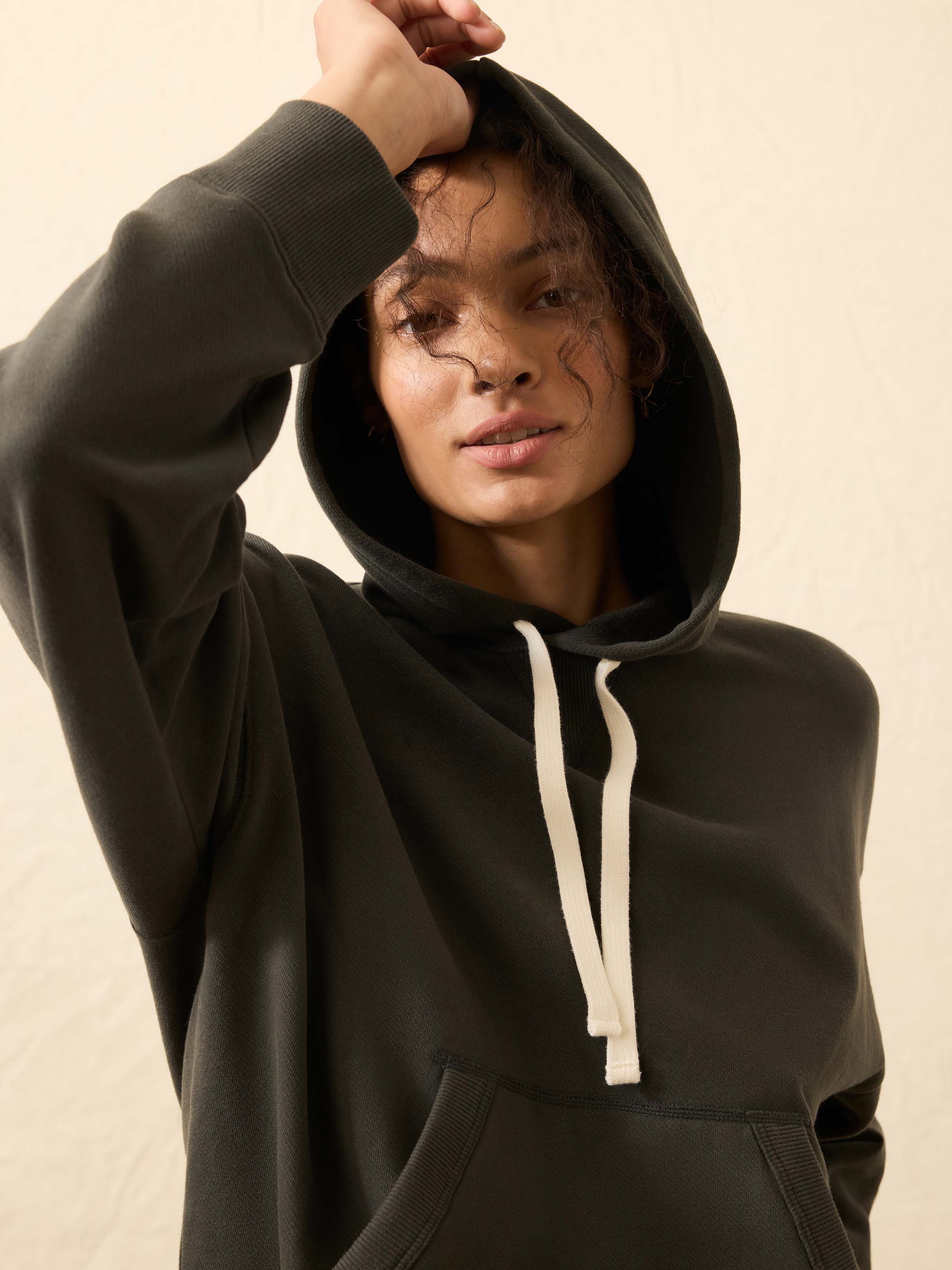High Standard Fleece Hoodie - Mountain Black | Faherty Brand