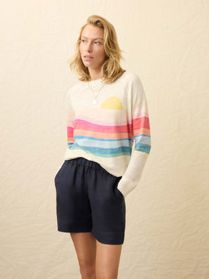Sunwashed Organic Crewneck - Sun Spritz Soleil