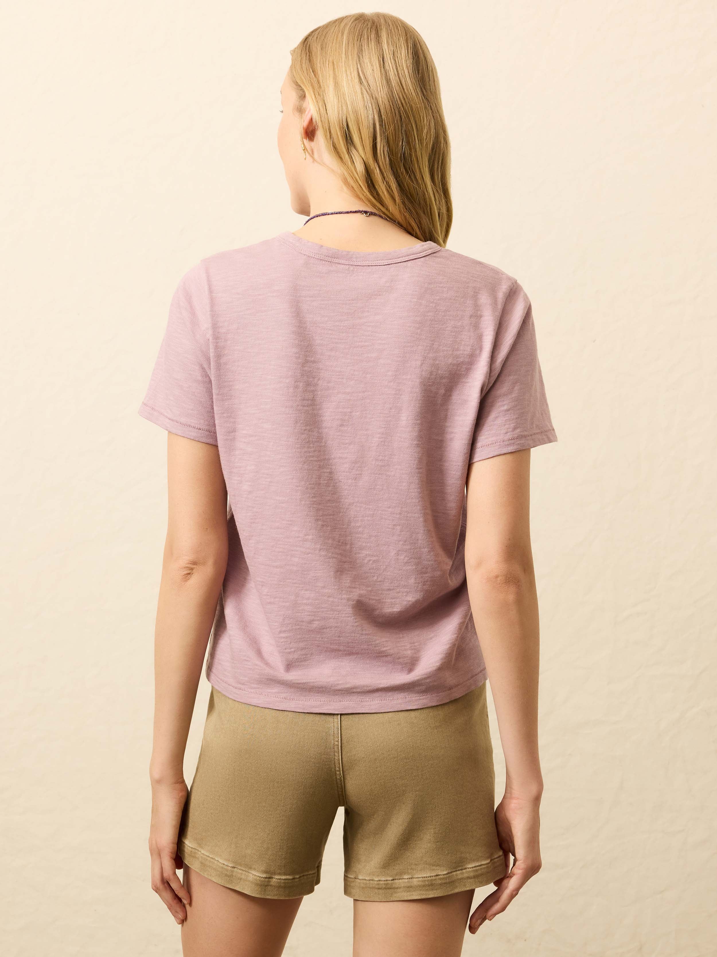 Sunwashed Regenerative Tee - Twilight Plum | Faherty Brand